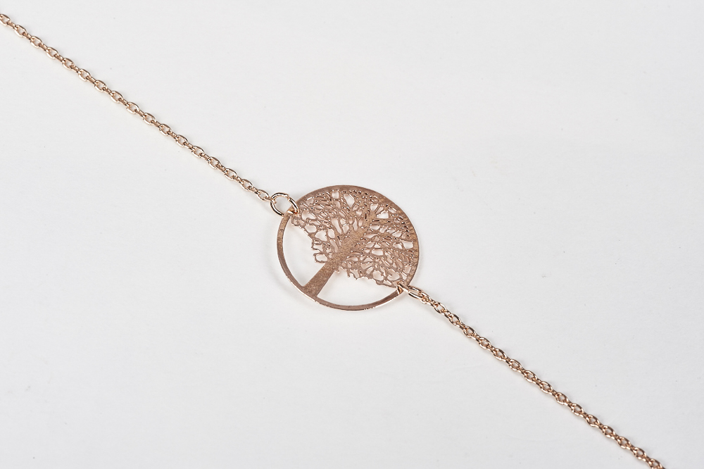 "Fine Filigré" feines Armband, Lebensbaum, rosé vergoldet