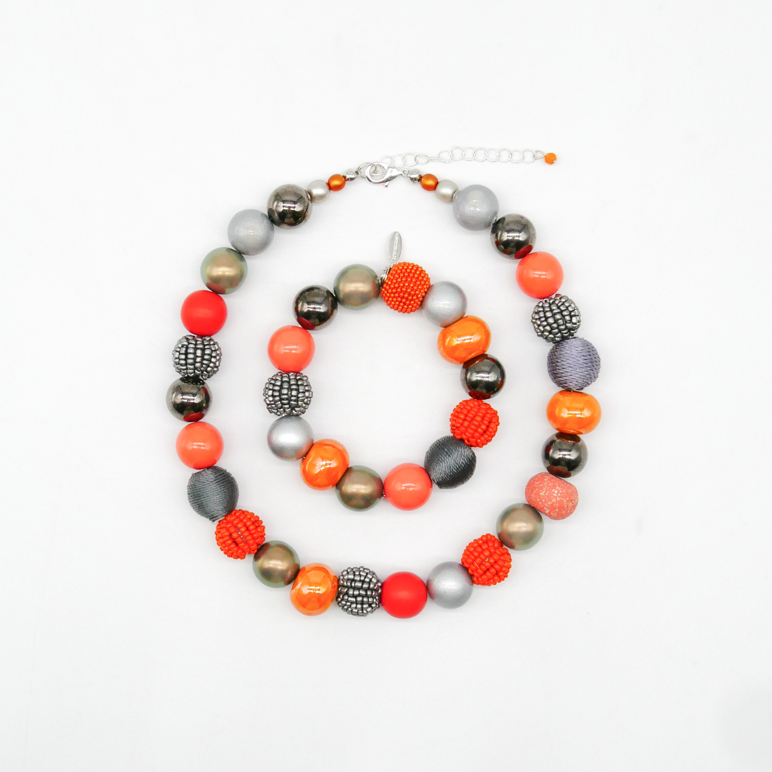  "Bollywood" Armband auf Gummi, vulkan