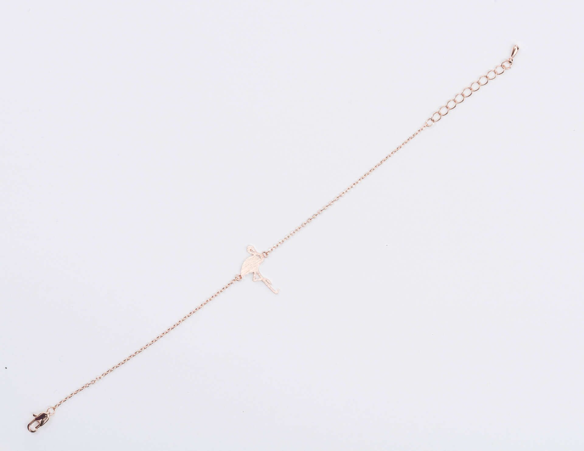 "Fine Filigré" feines Armband, Flamingo, rosé vergoldet