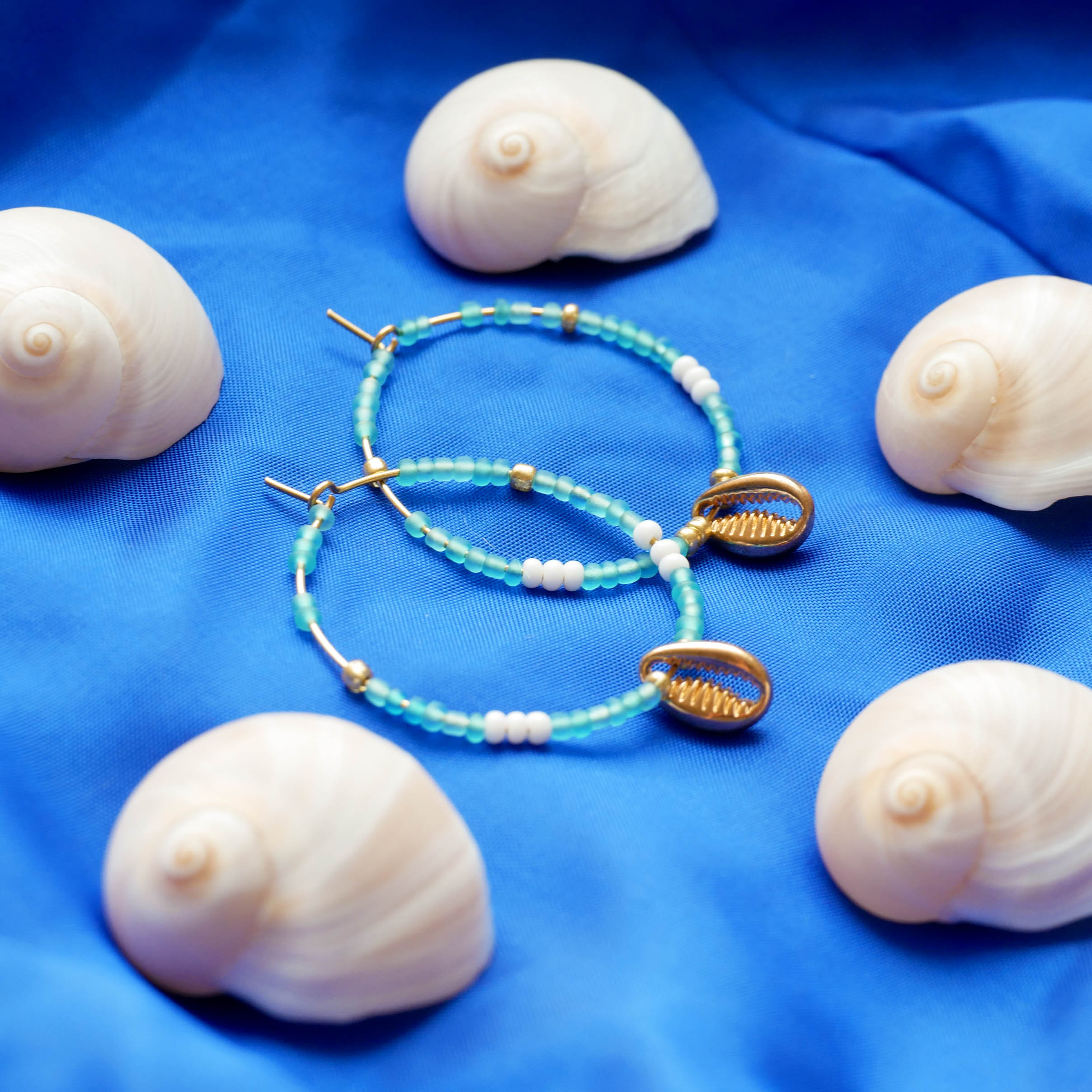 DIY Schmuckbox, Ocean, maritime Töne 1x Kette, 2x Armband, 2x Ohrring, 1x Ring DIY Schmuckbox, Ocean, maritime Töne 1x Kette, 2x Armband, 2x Ohrring, 1x Ring