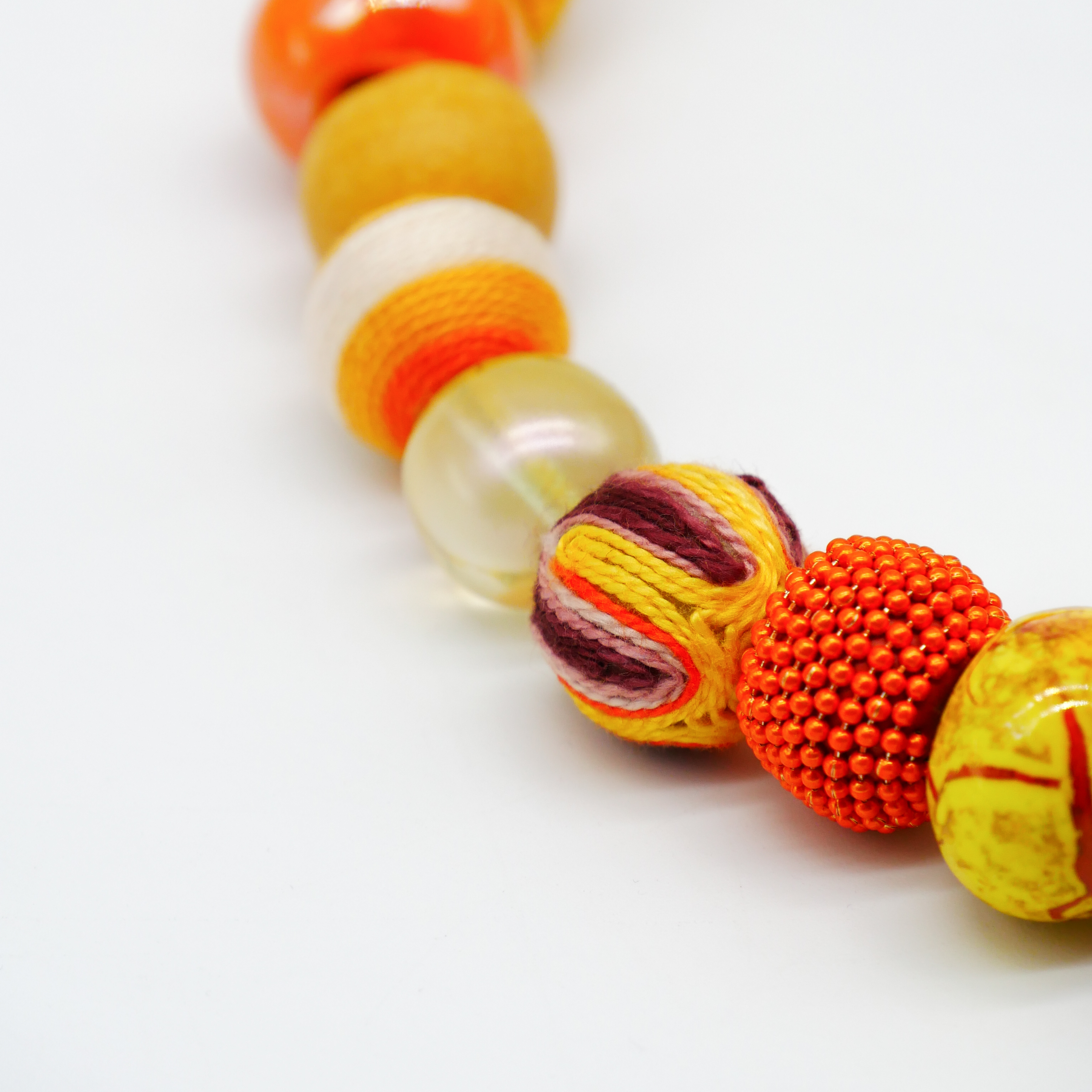 "Bollywood" Kleine Bollywood Ø ca. 16 mm, gelb-orange