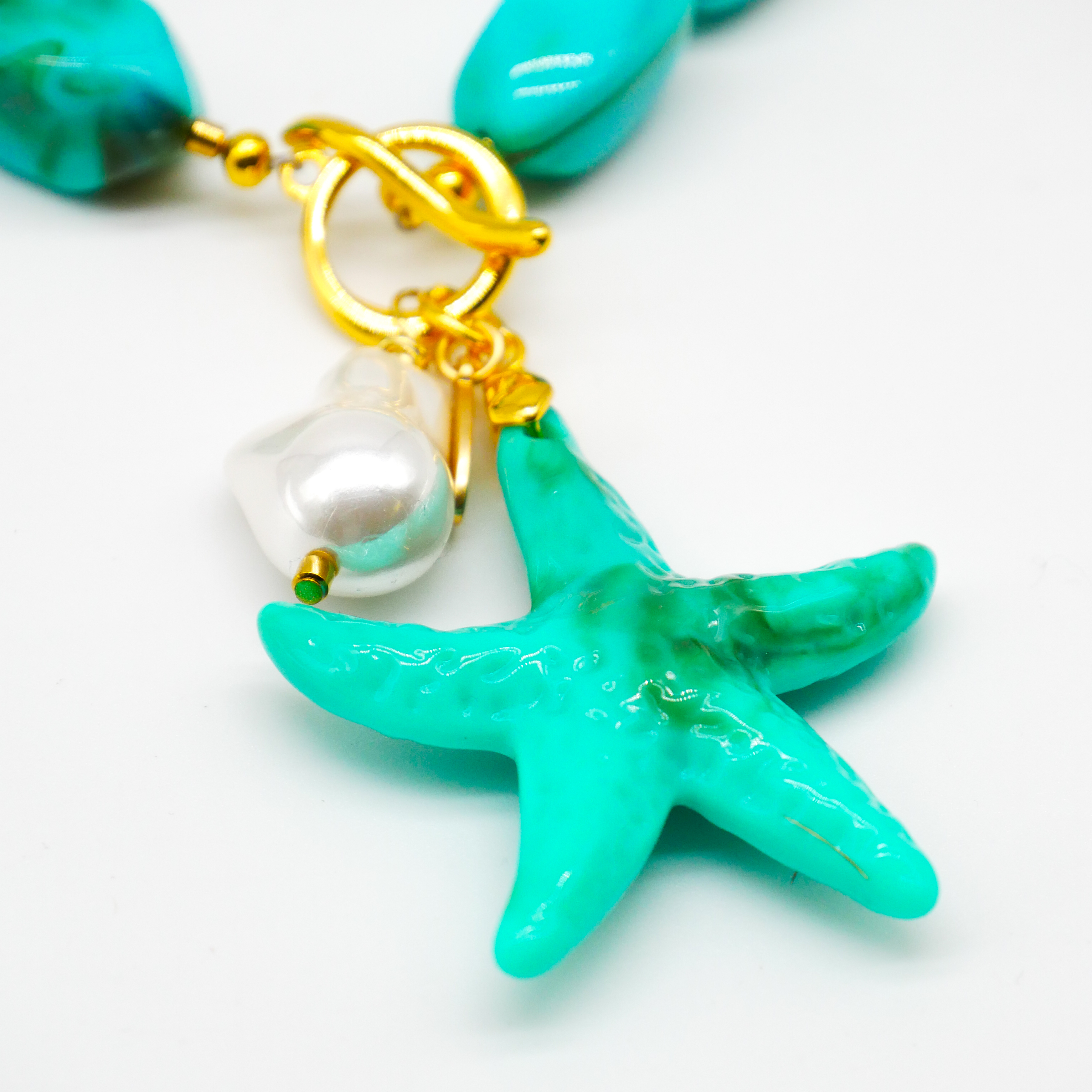  "Summer Feeling" Kette "Sea Star" Resinperlen