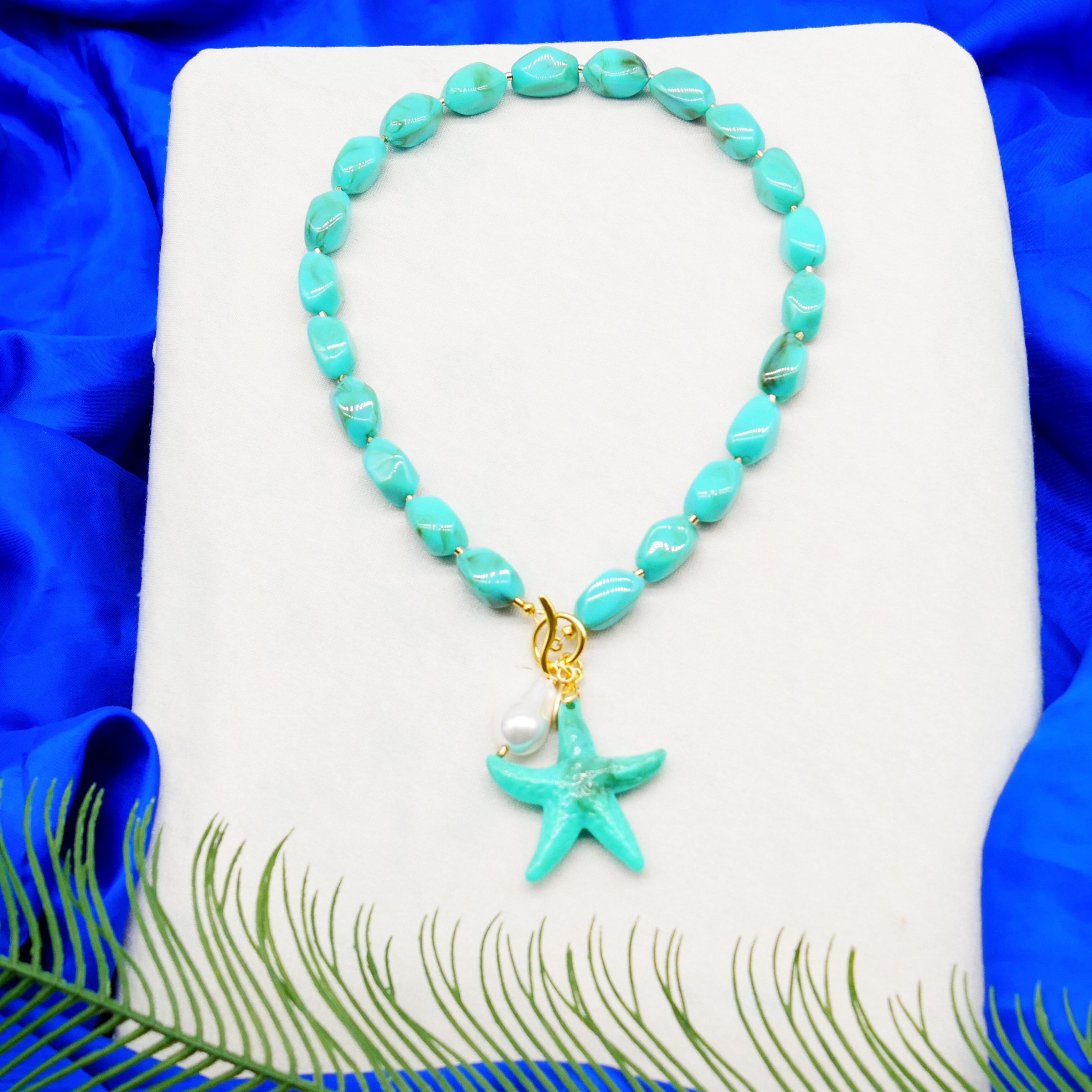 "Summer Feeling" Kette "Sea Star" Resinperlen