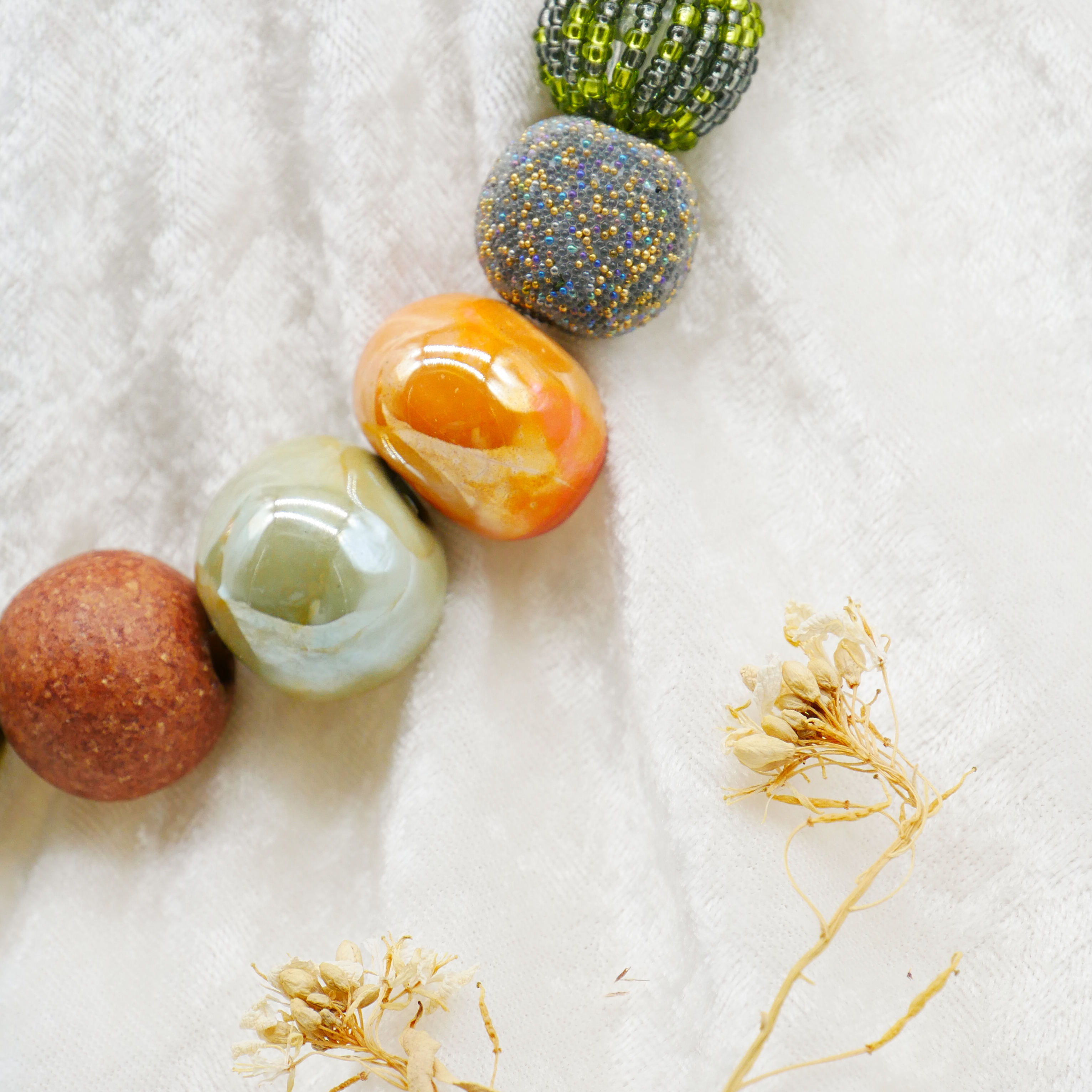 "Bollywood" Kette Ø ca. 20 mm, nativ