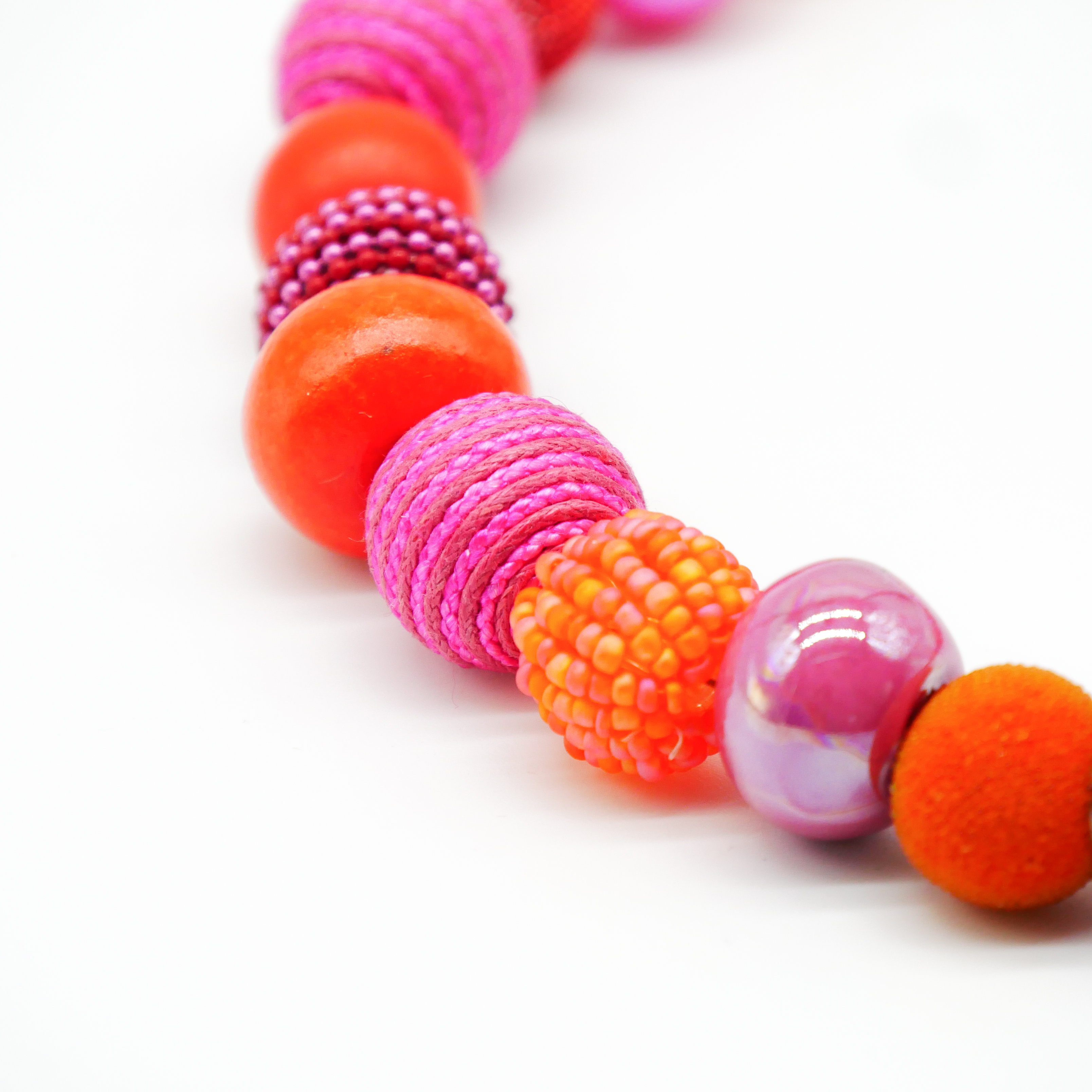 "Bollywood" Kleine Bollywood Ø ca. 16 mm, pink-orange