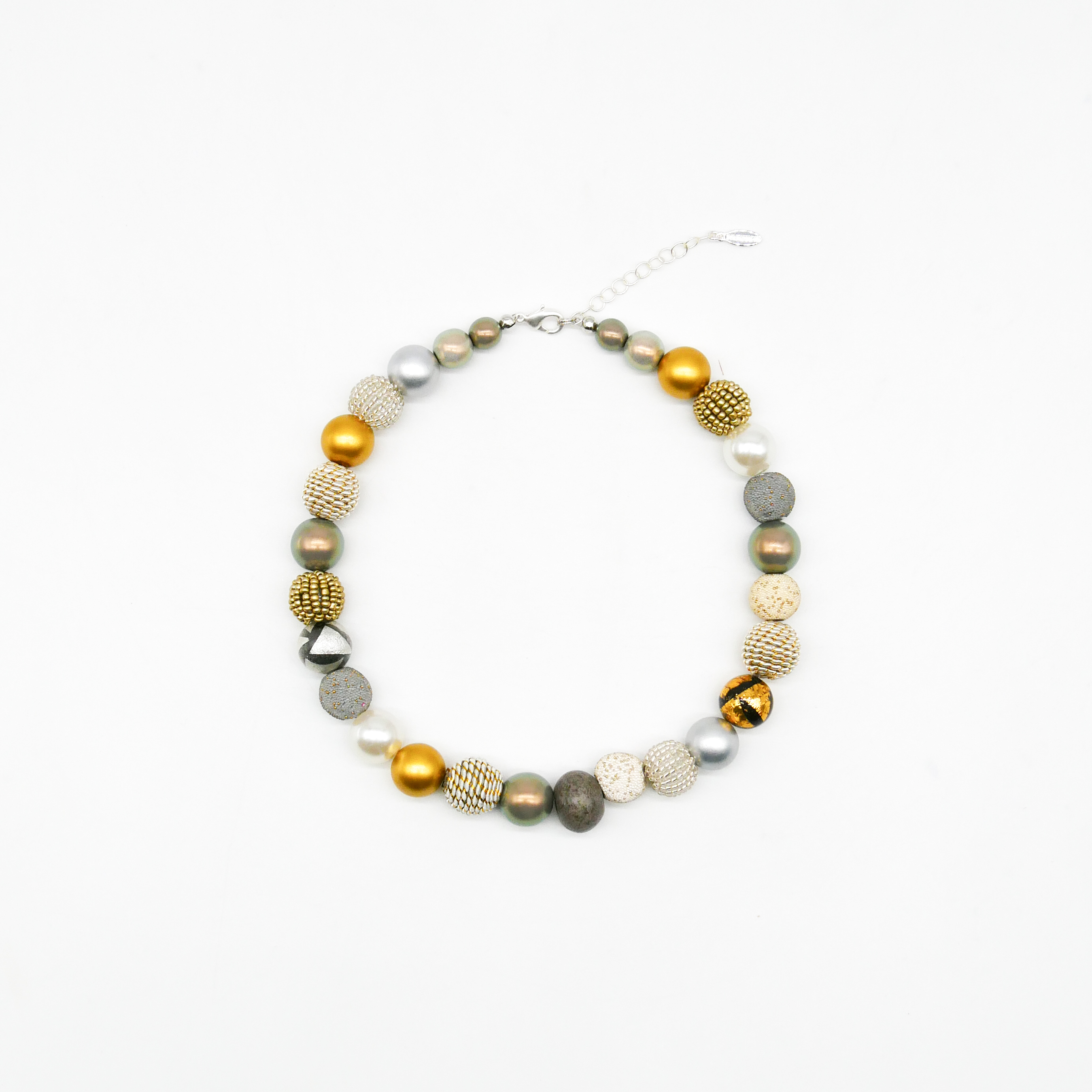 "Bollywood" Kette, Granit