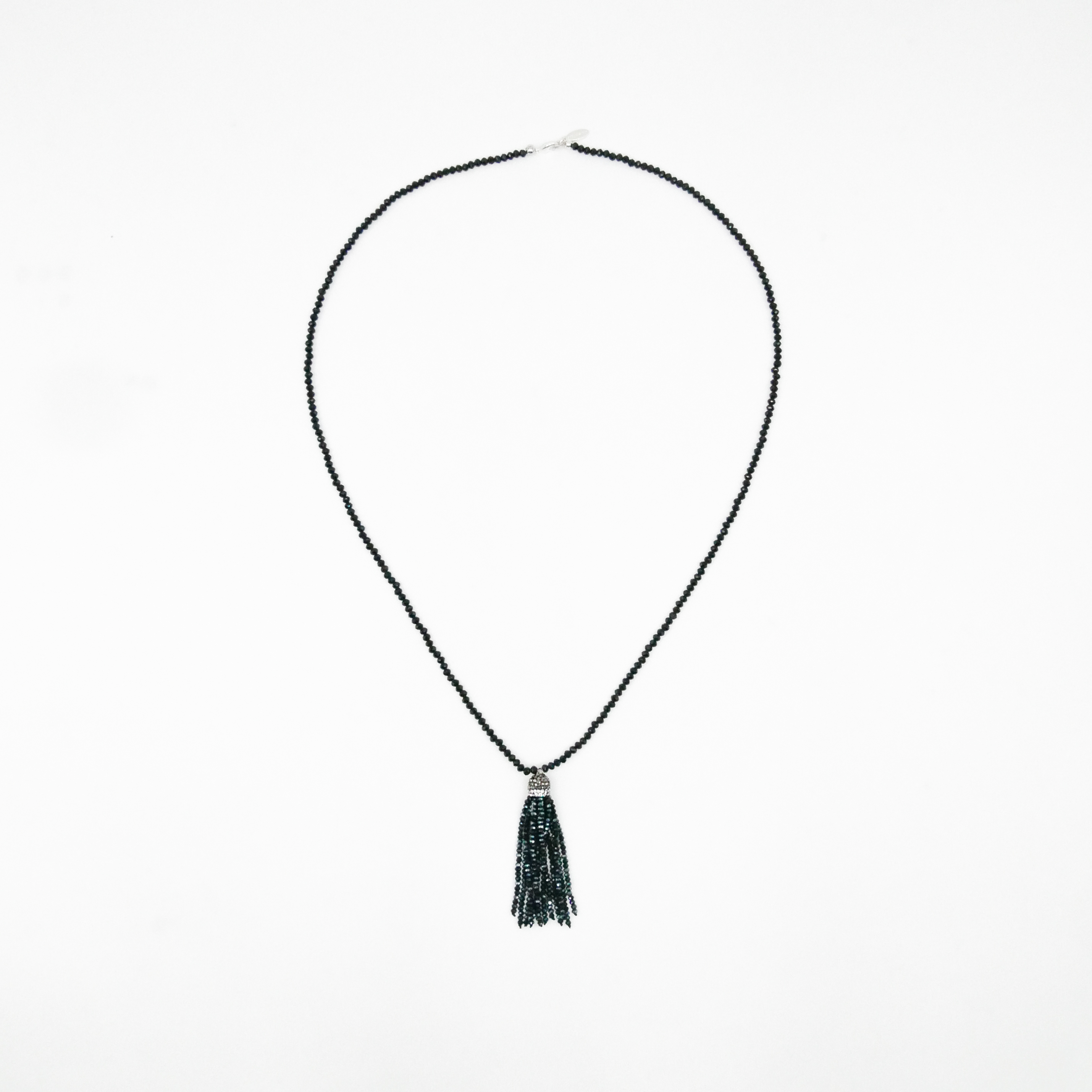  "Jet Schmuck" schwarze Kristallperlen, 4x3 mm, Quaste Kristallglas schwarz 