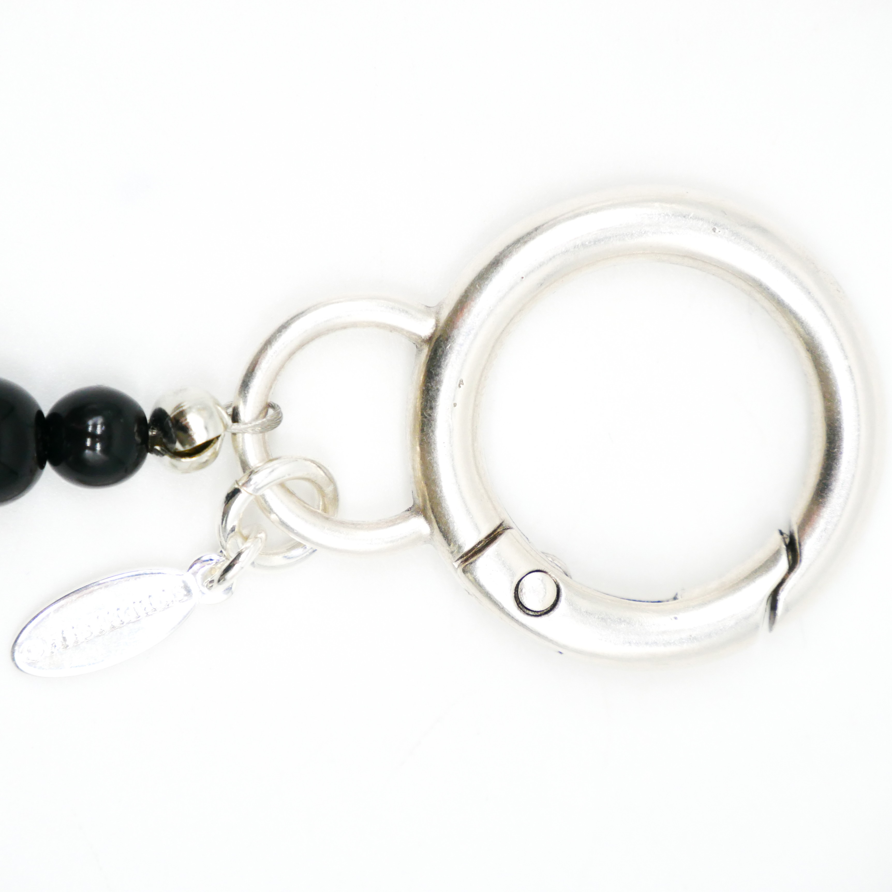 "Lucky Pendant" Anhänger, 1 Strang Glasperlen schwarz mit Designperle Brownlips "Lucky Pendant" Anhänger, 1 Strang Glasperlen schwarz mit Designperle Brownlips