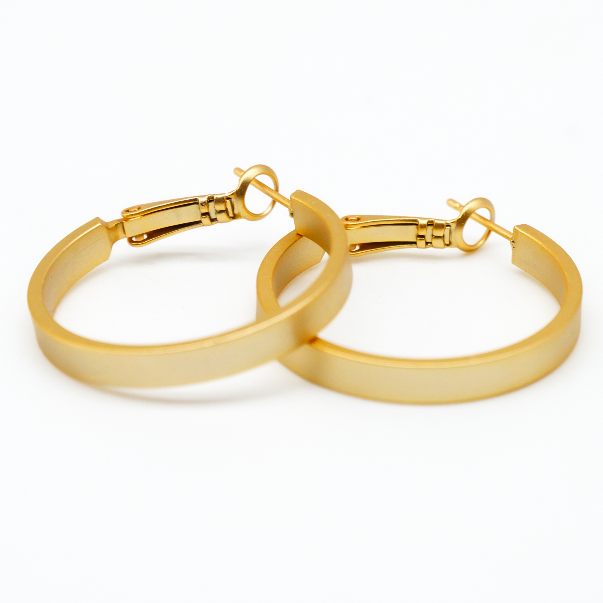  "Circle" Creole vergoldet Ø 30, 4 mm breit glatt