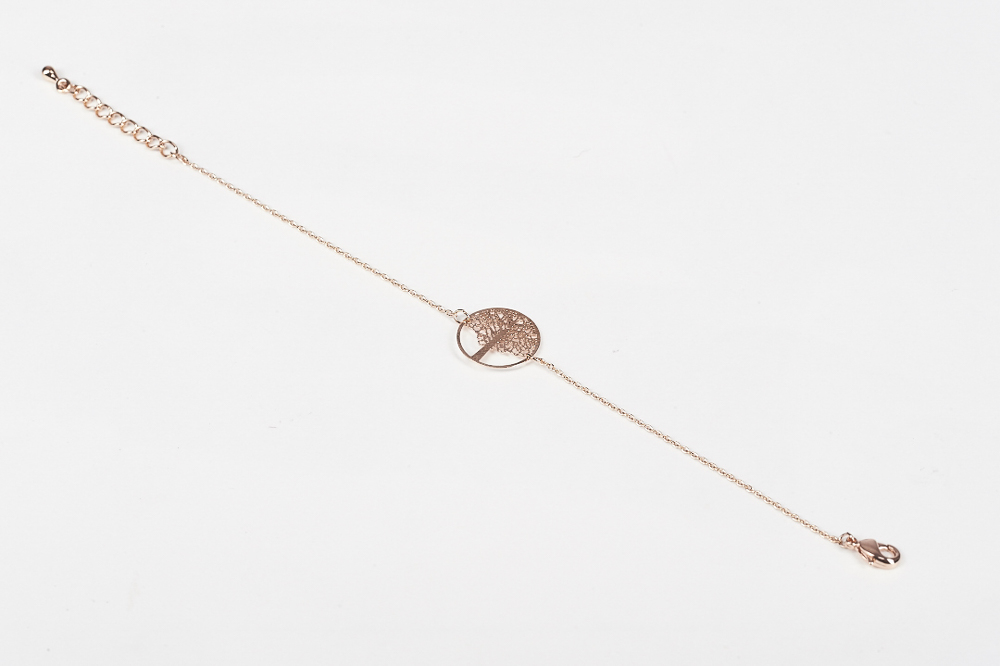 "Fine Filigré" feines Armband, Lebensbaum, rosé vergoldet