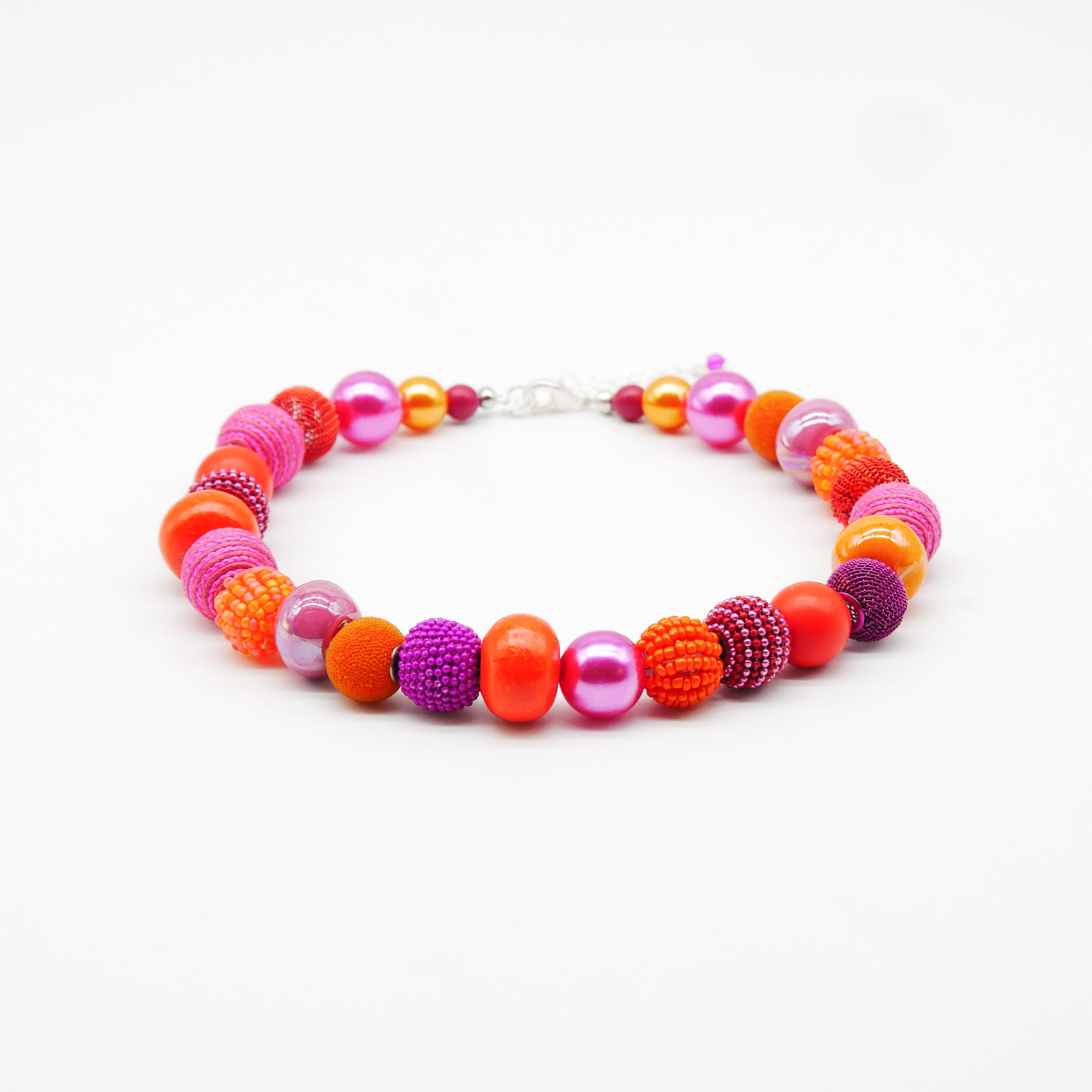 "Bollywood" Kleine Bollywood Ø ca. 16 mm, pink-orange