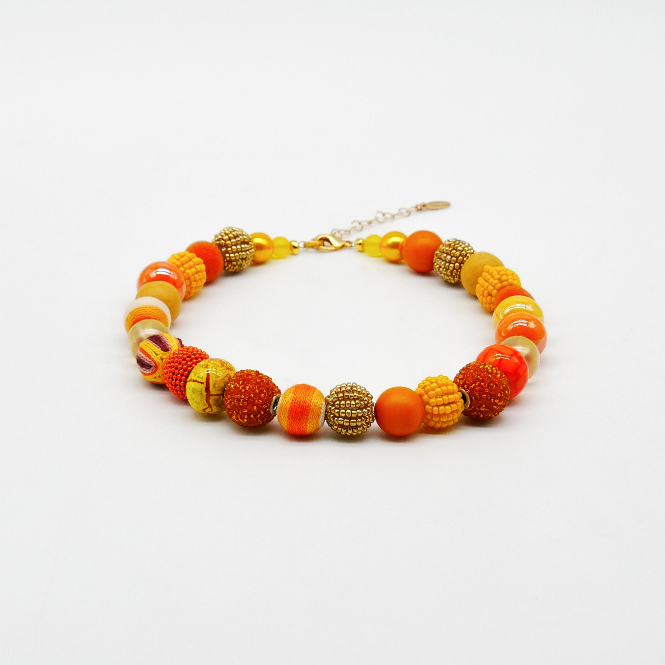 "Bollywood" Kleine Bollywood Ø ca. 16 mm, gelb-orange