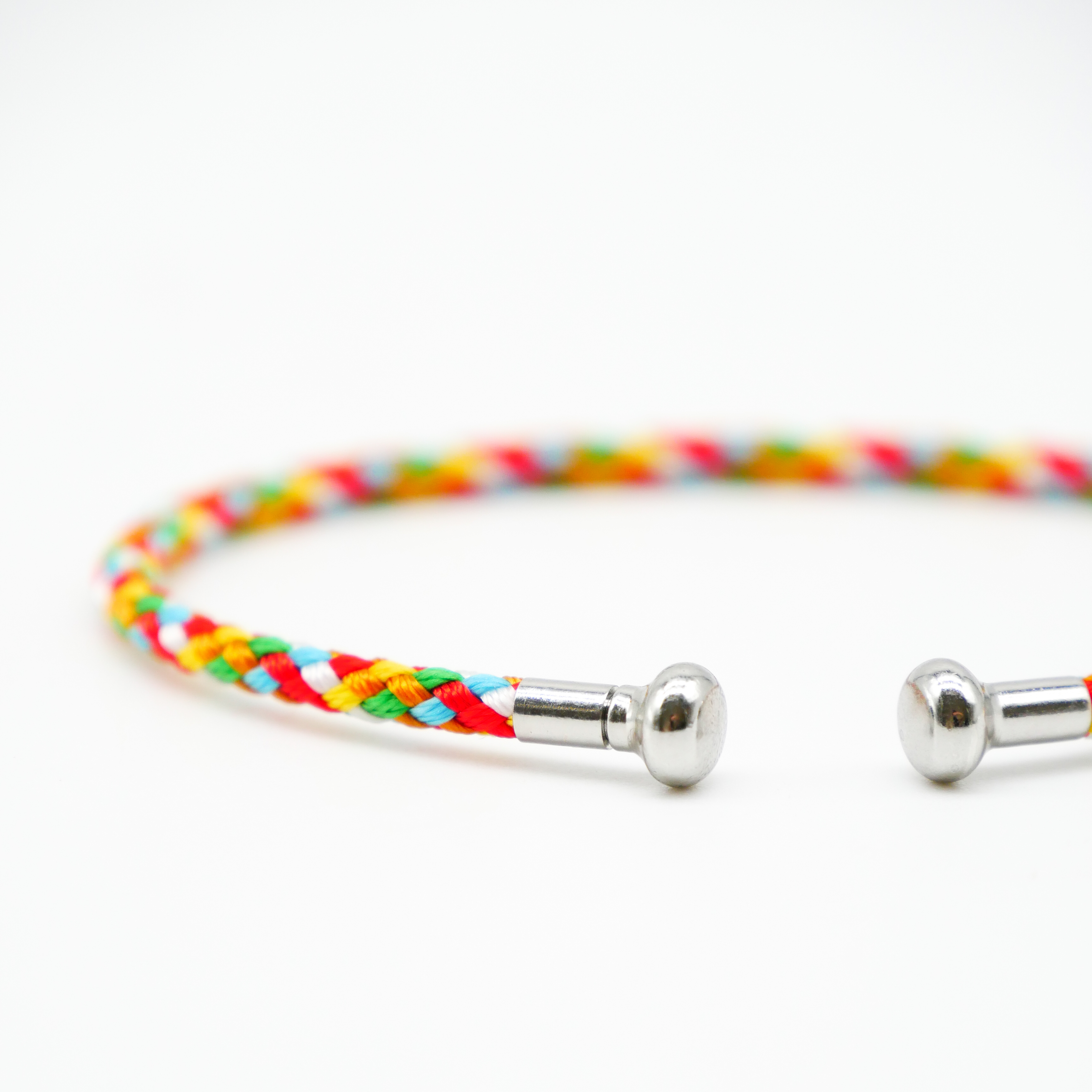"Summer Feeling", Armband multi mit abschraubbarer Endkappe silber "Summer Feeling", Armband multi mit abschraubbarer Endkappe silber