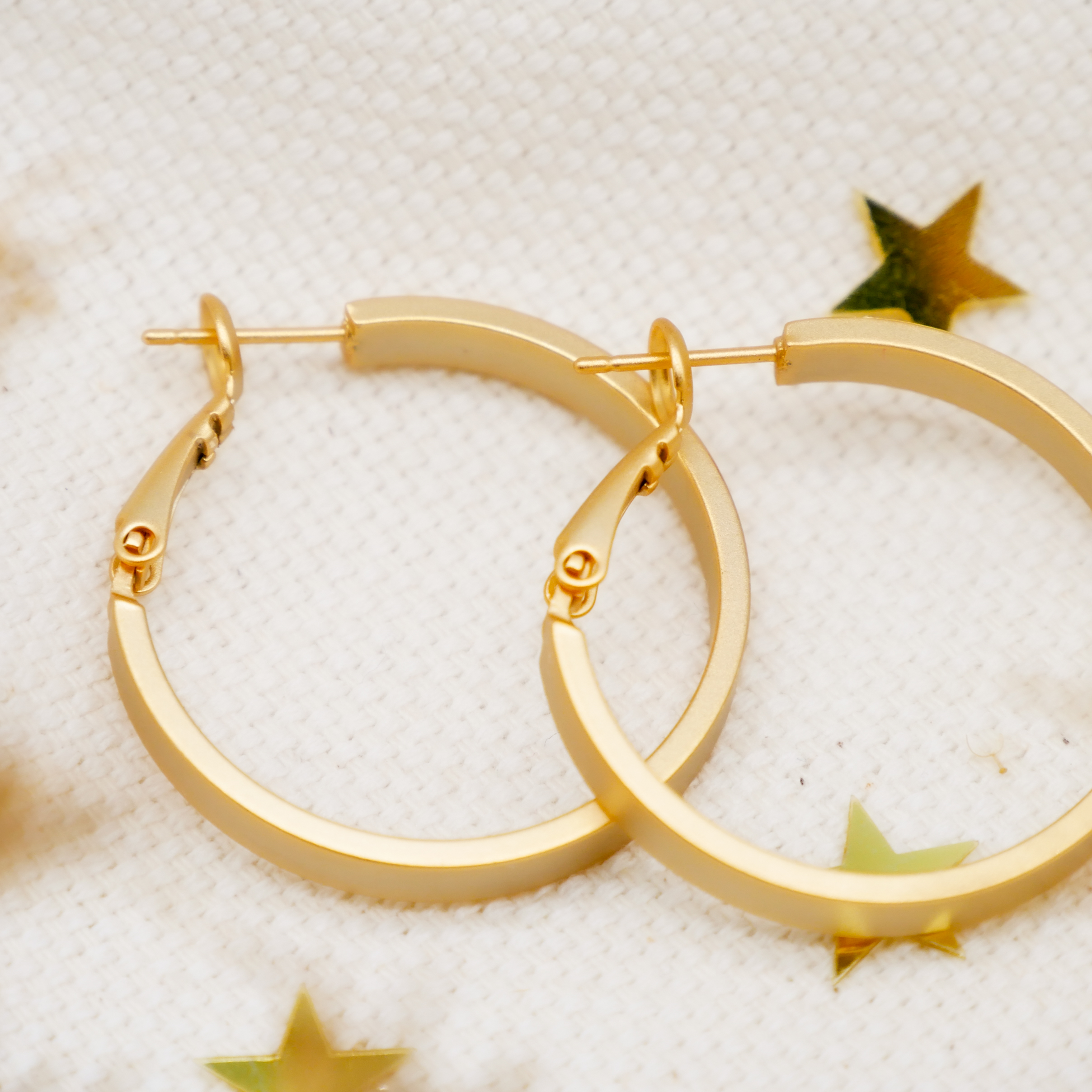  "Circle" Creole vergoldet Ø 30, 4 mm breit glatt