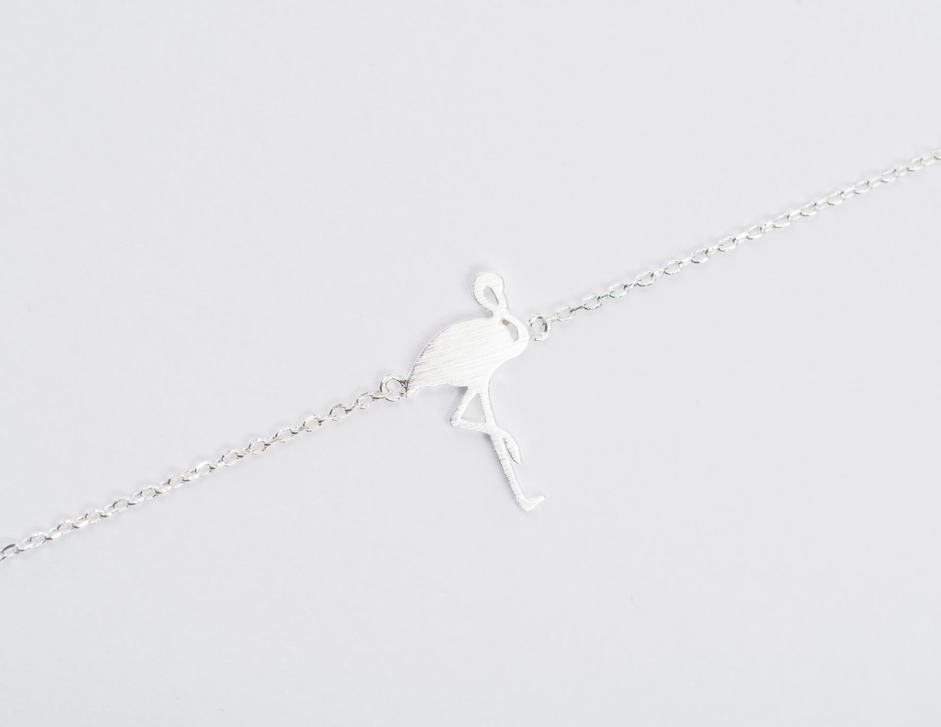 "Fine Filigré" feines Armband, Flamingo, vergoldet