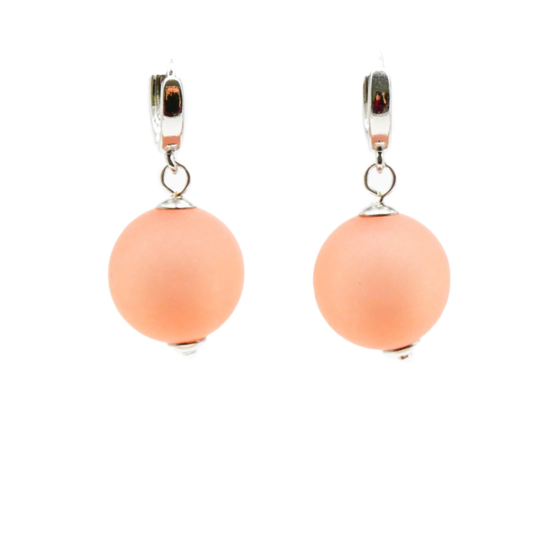 "Color Explosion" Ohrhänger mit Polaris-Perle - peach