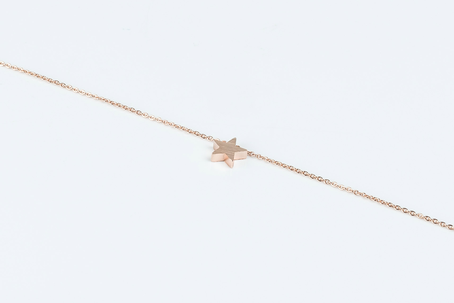 "Fine Filigré" feines Armband, Star, rosé vergoldet