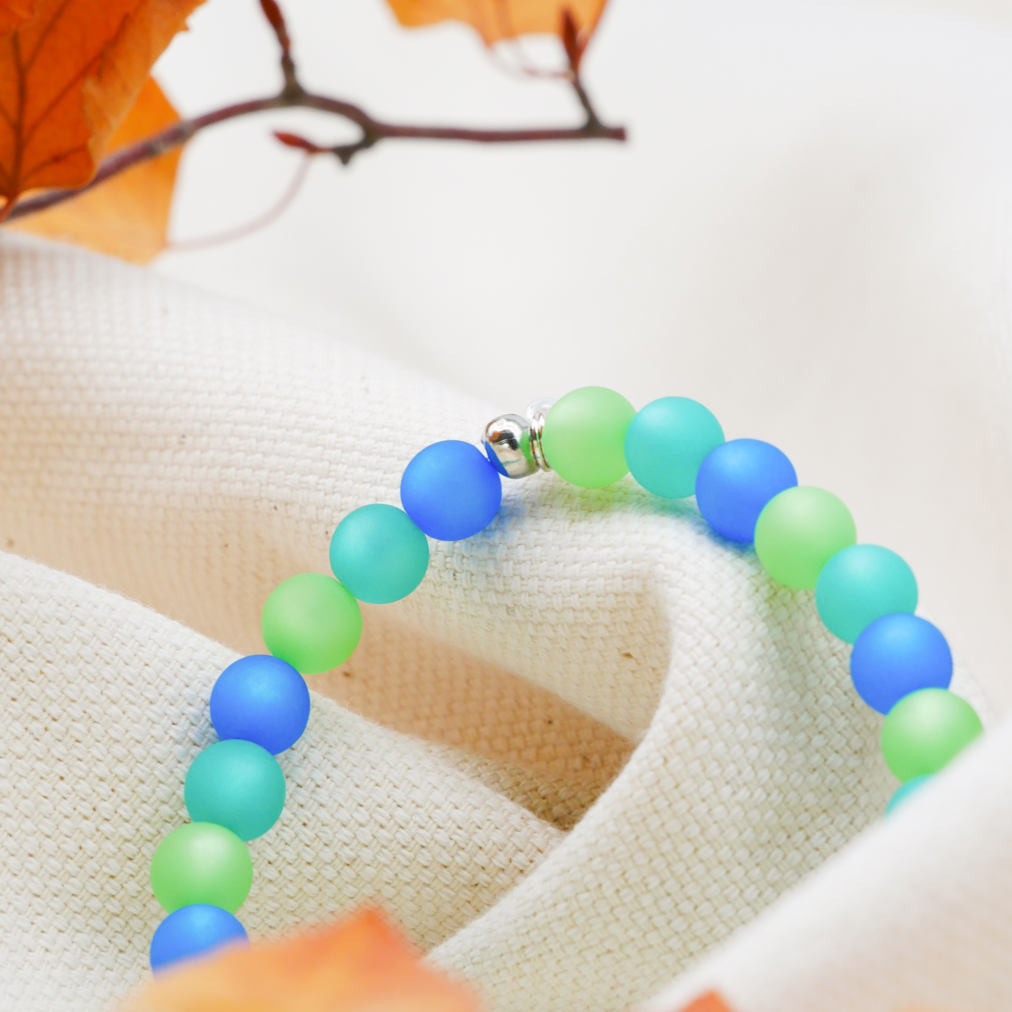 "Color Explosion" Bracelet with Polaris Beads - choclate brown