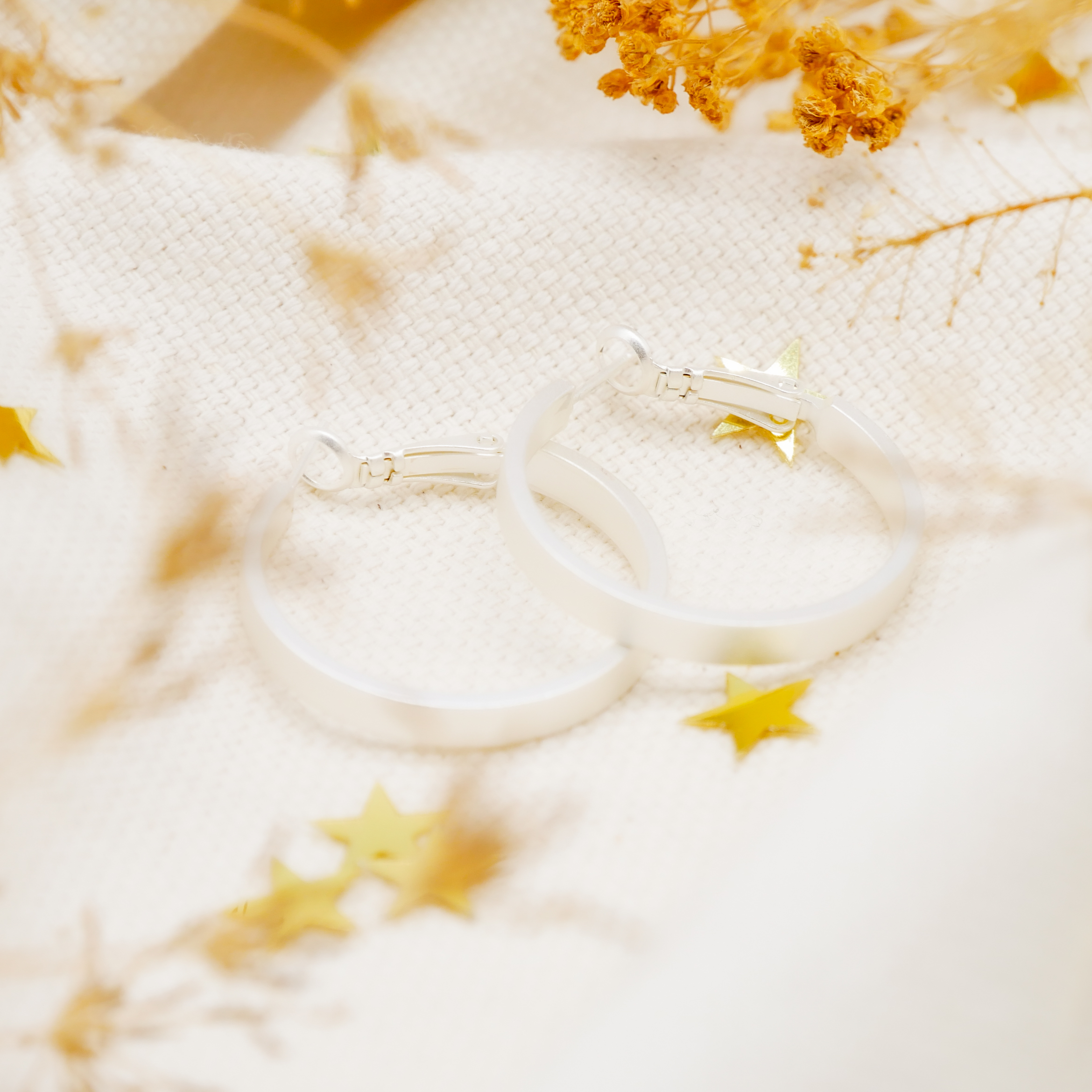  "Circle" Creole versilbert Ø 30, 4 mm breit glatt 