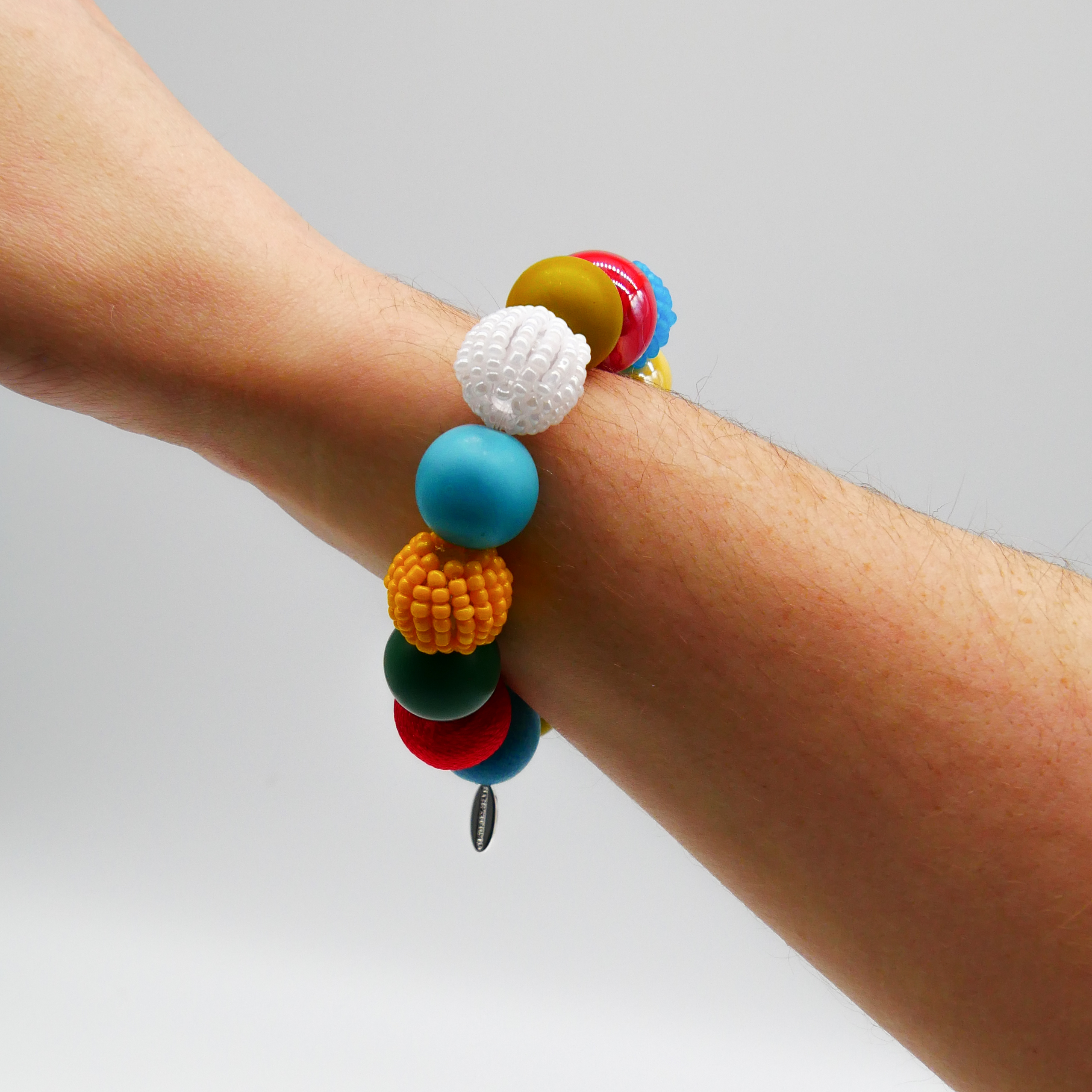  "Bollywood" Armband auf Gummi, bunt