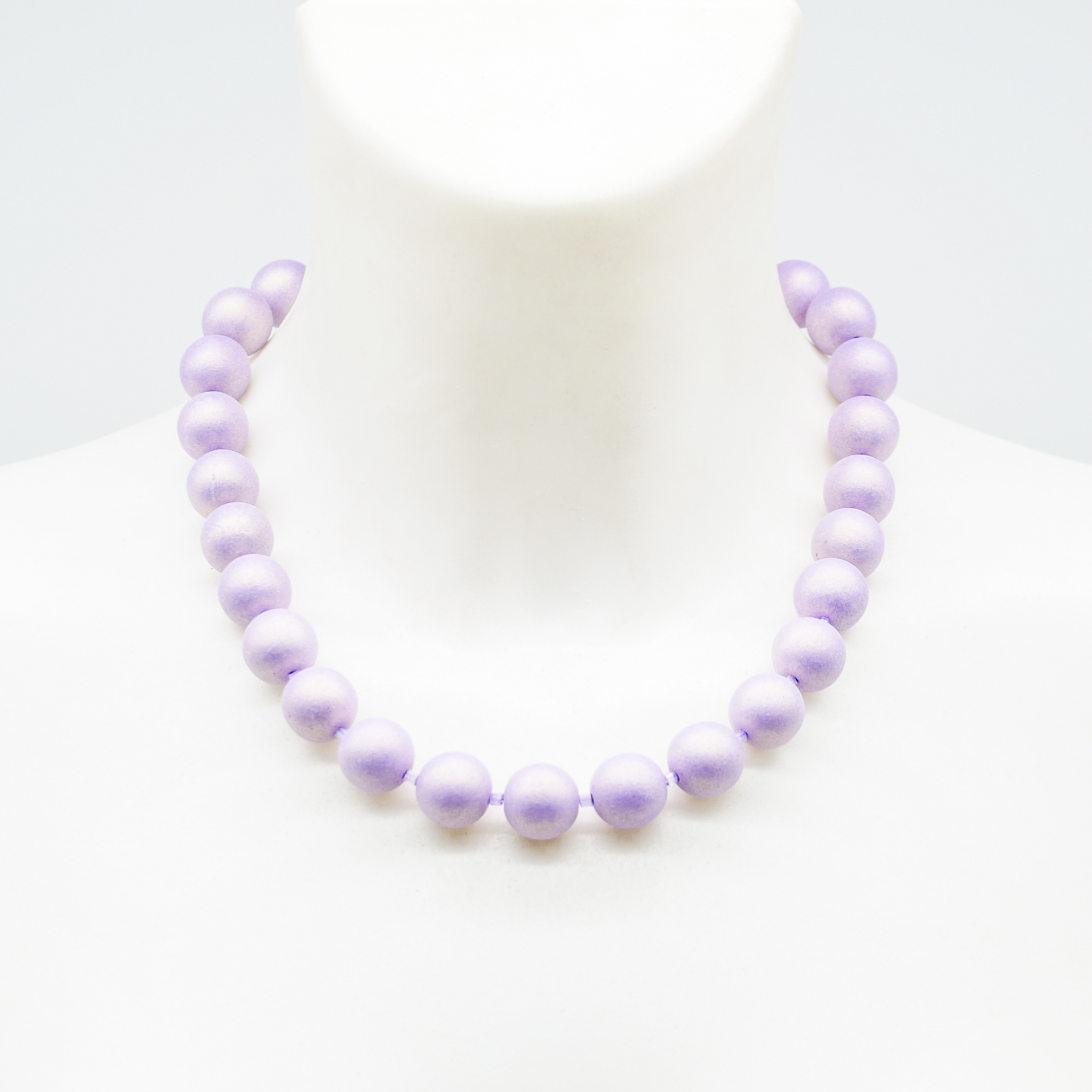"Summer Feeling" - kurze Kette, Glasperlen, flieder