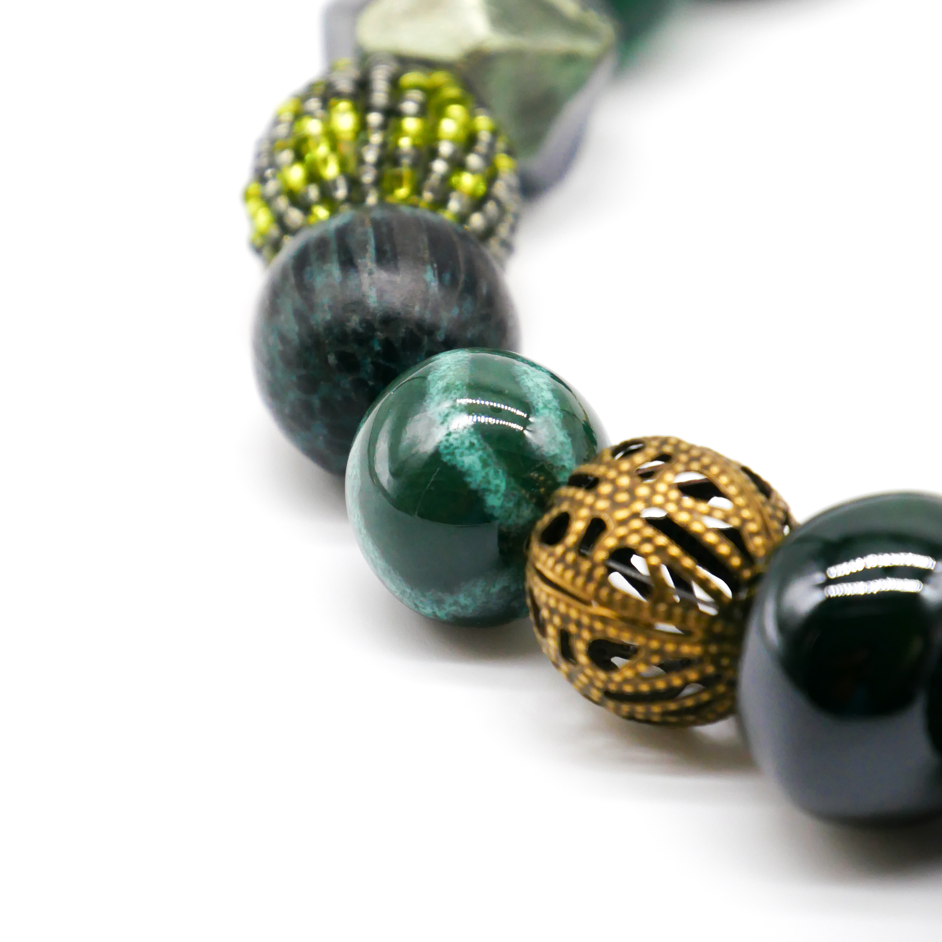 "Bollywood" Kette Ø ca. 20 mm, burnt olive