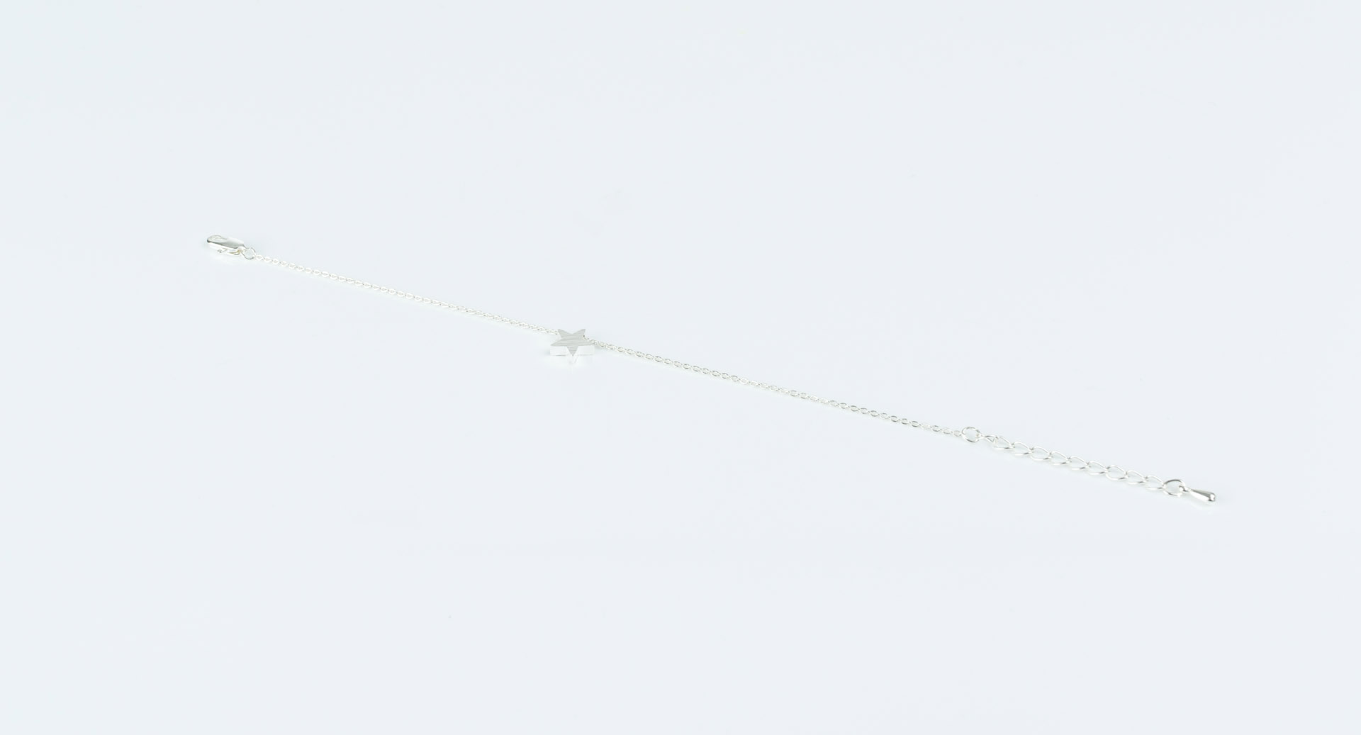 "Fine Filigré" feines Armband, Star, versilbert