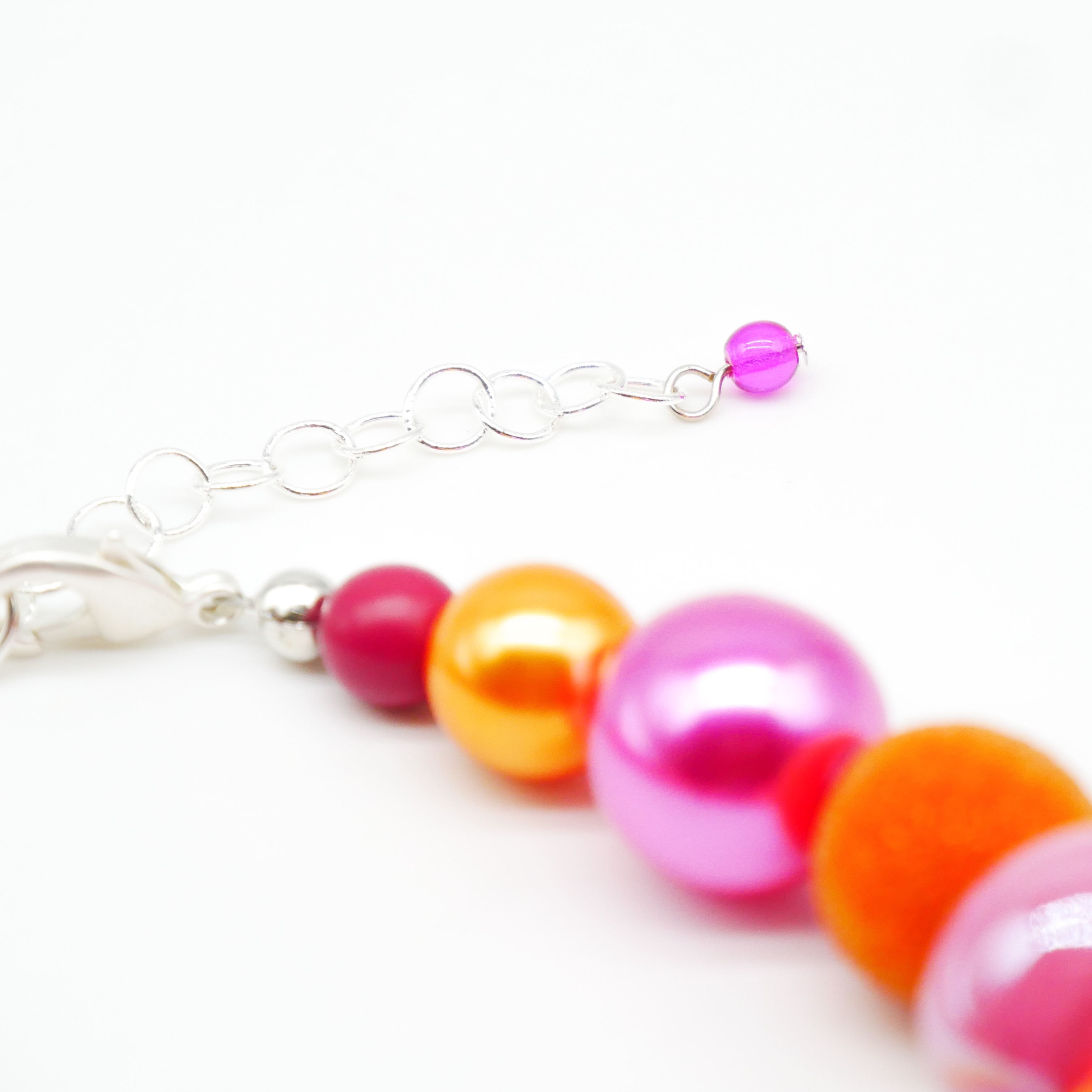 "Bollywood" Kleine Bollywood Ø ca. 16 mm, pink-orange