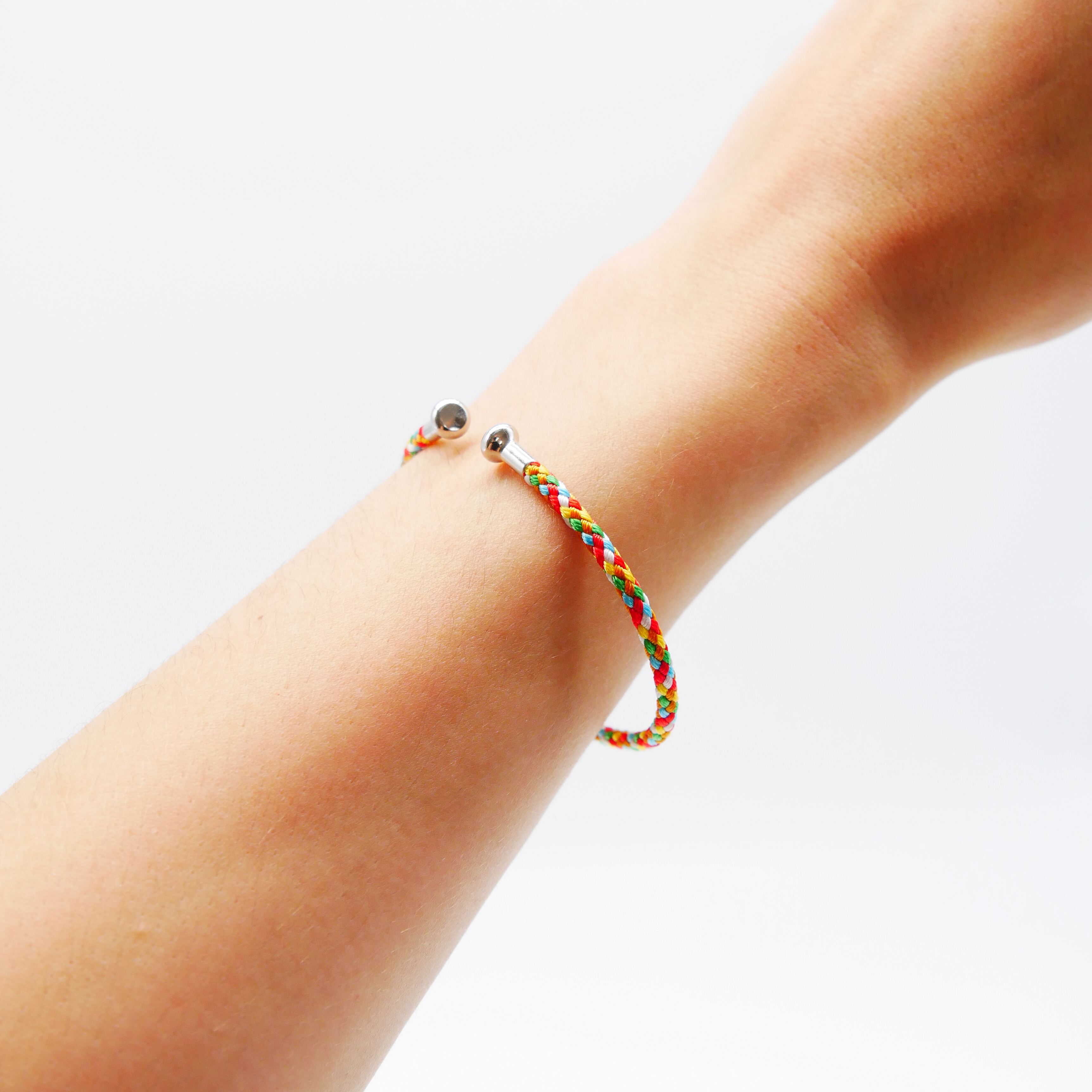 "Summer Feeling", Armband multi mit abschraubbarer Endkappe silber "Summer Feeling", Armband multi mit abschraubbarer Endkappe silber