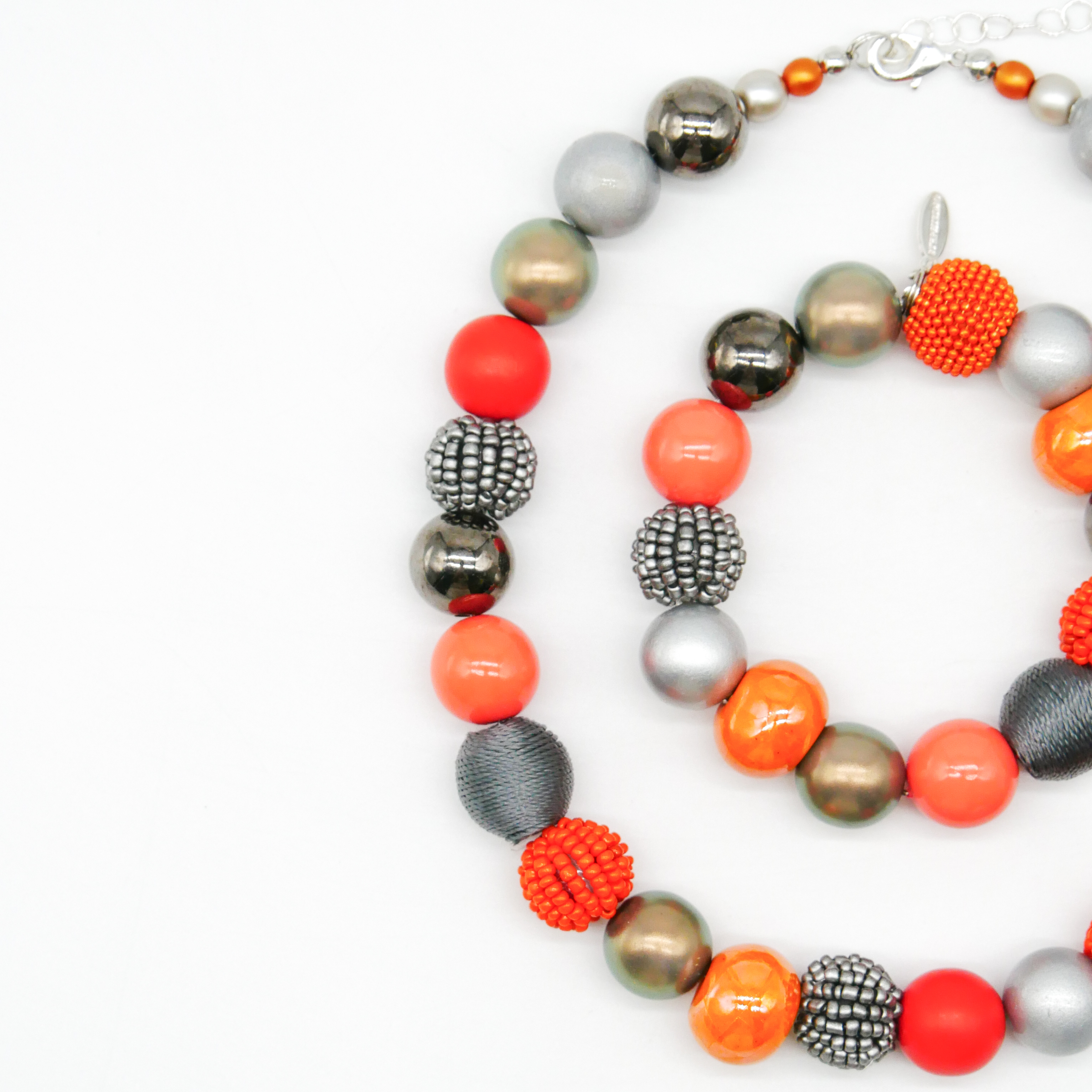  "Bollywood" Armband auf Gummi, vulkan