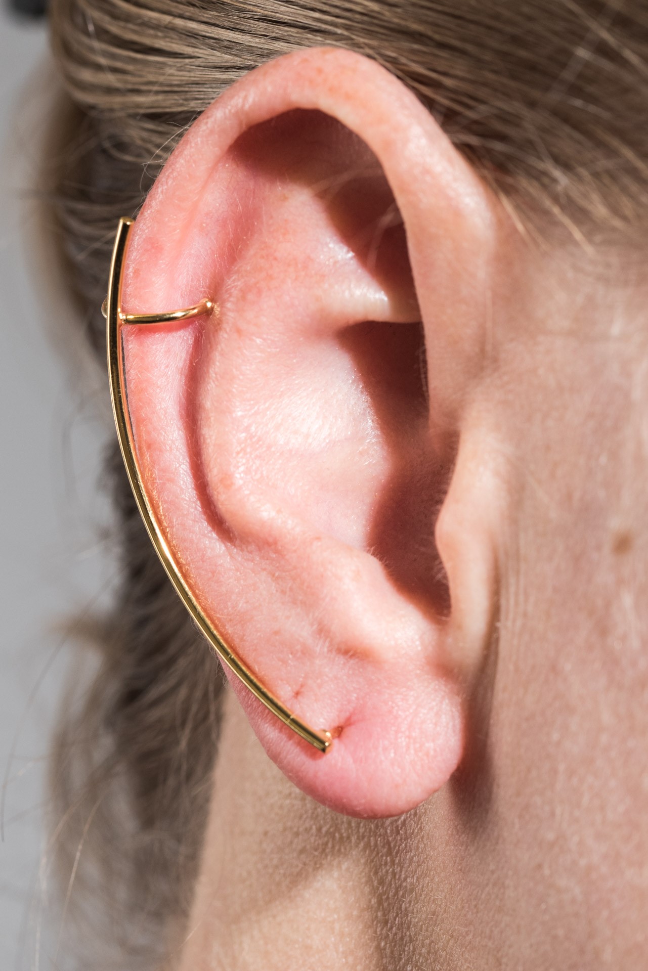 "Fine Filigré" Ohrring - Ear Cuff - Stab - vergoldet