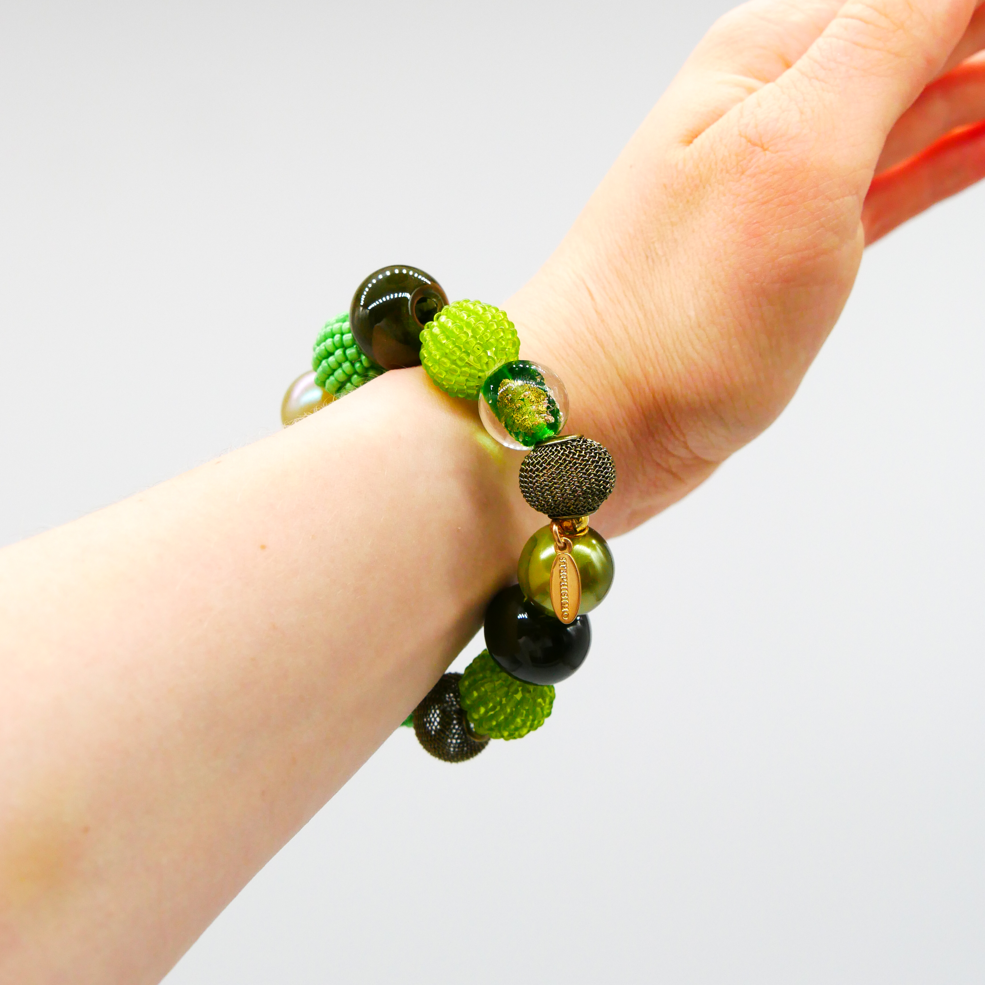 Armband auf Gummi zu "Bollywood", Wiesenzauber Armband auf Gummi zu "Bollywood", Wiesenzauber