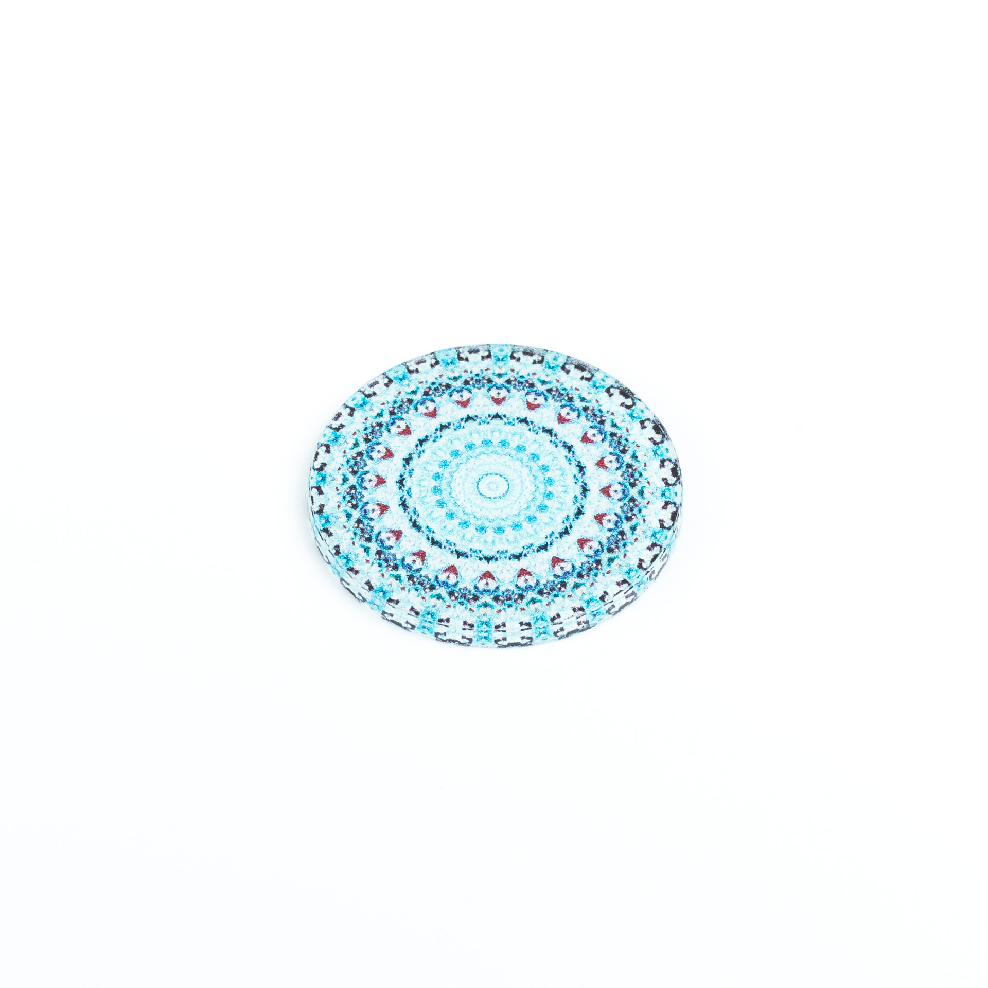 "Medaillon" Kunststoffscheibe - Motiv 3 - Blaues Mandala