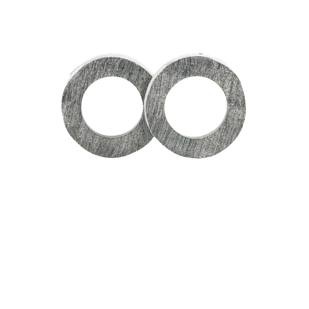 "Craft Art", Stecker "Reif", Durchm. 24mm, graues Horn