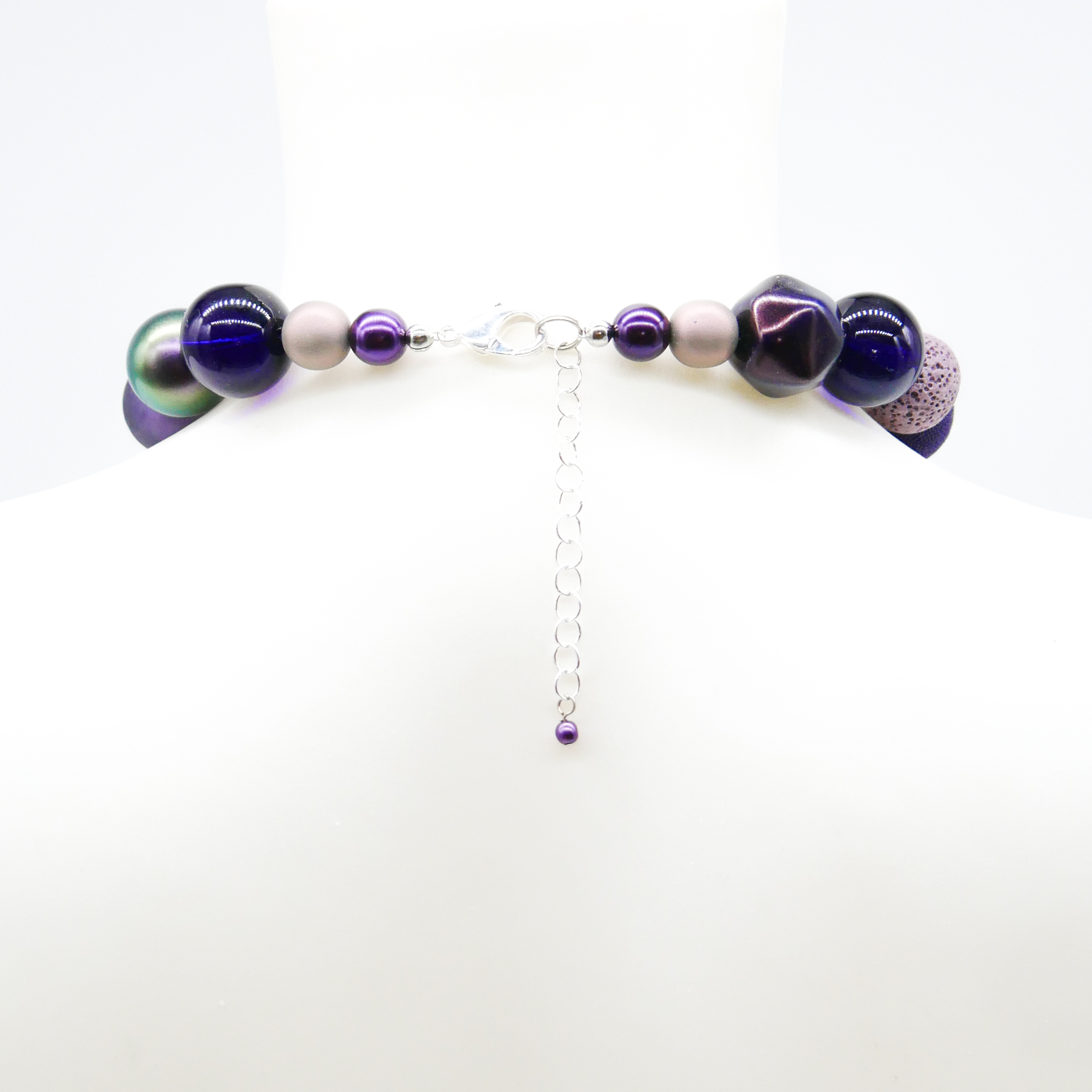 "Bollywood" Kette Ø ca. 20 mm, aubergine