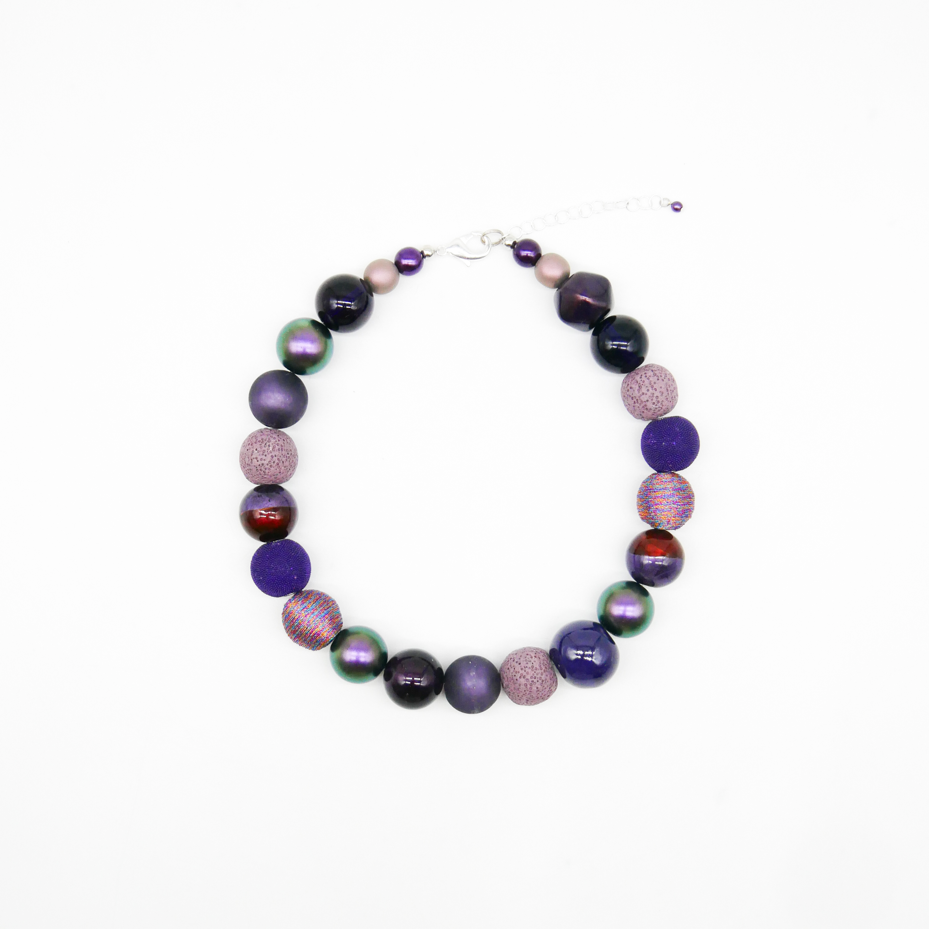 "Bollywood" Kette Ø ca. 20 mm, aubergine