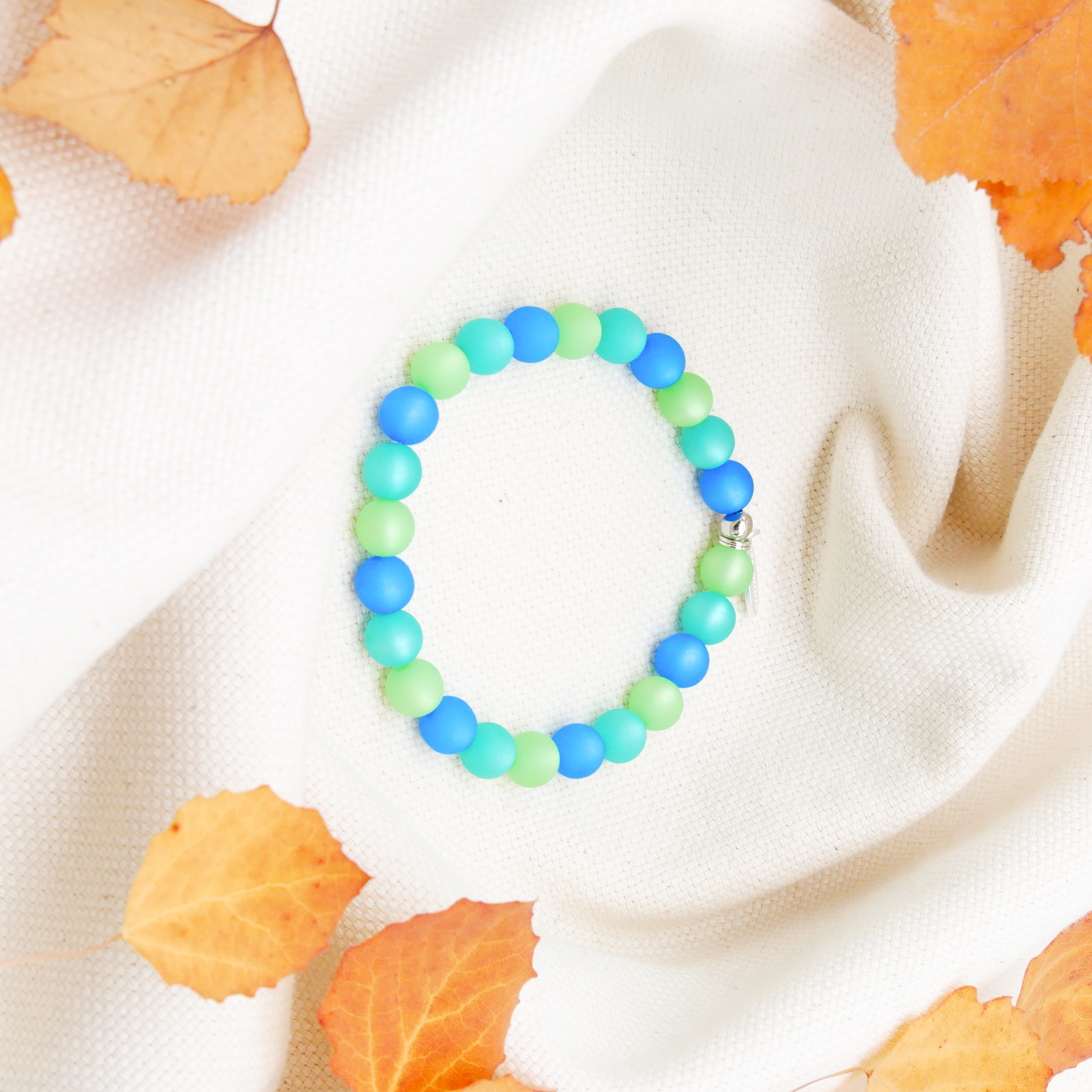 "Color Explosion" Bracelet with Polaris Beads - choclate brown