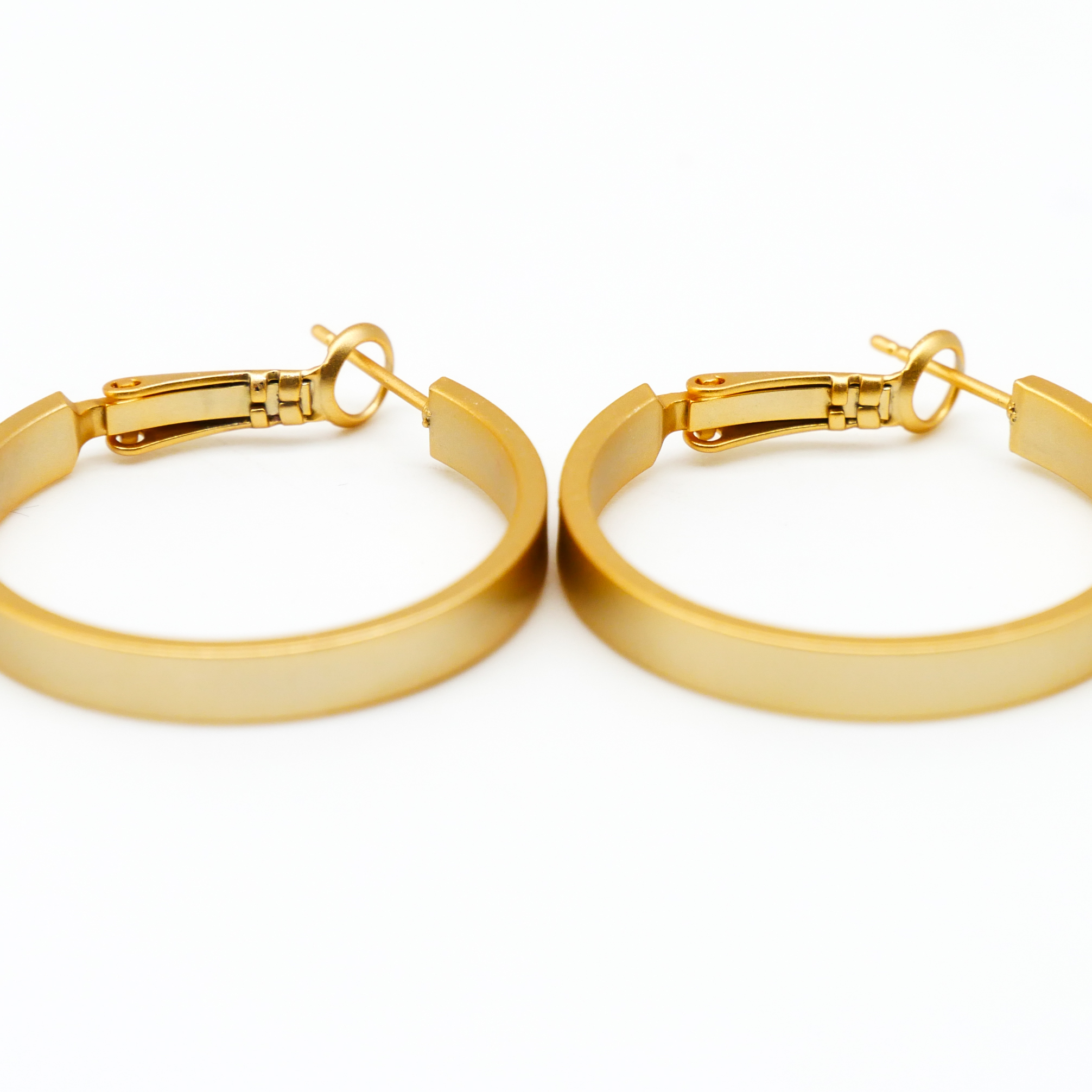  "Circle" Creole vergoldet Ø 30, 4 mm breit glatt