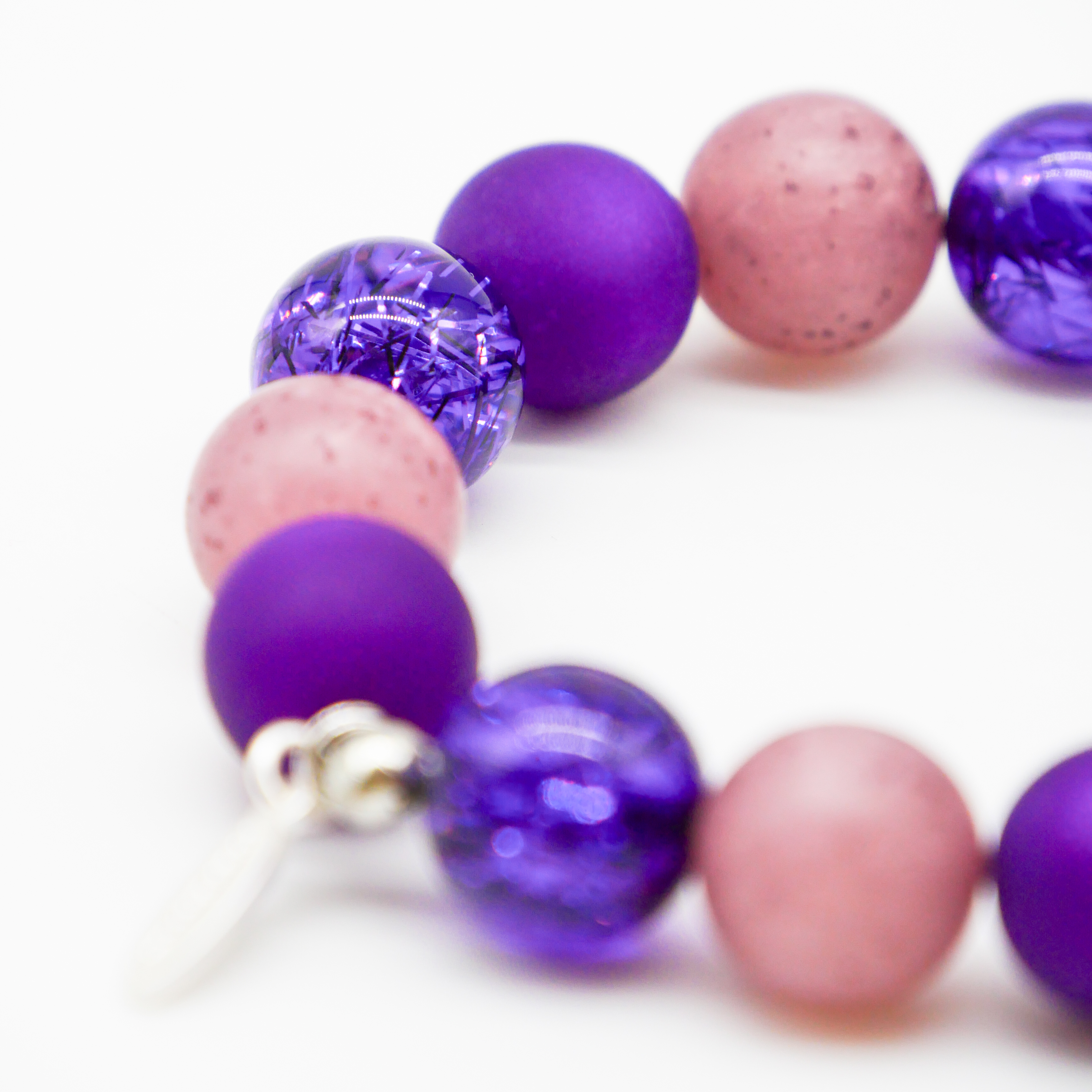 "Color Explosion" Armband auf Gummi Polarisperlen - veilchenwind "Color Explosion" Armband auf Gummi Polarisperlen - veilchenwind