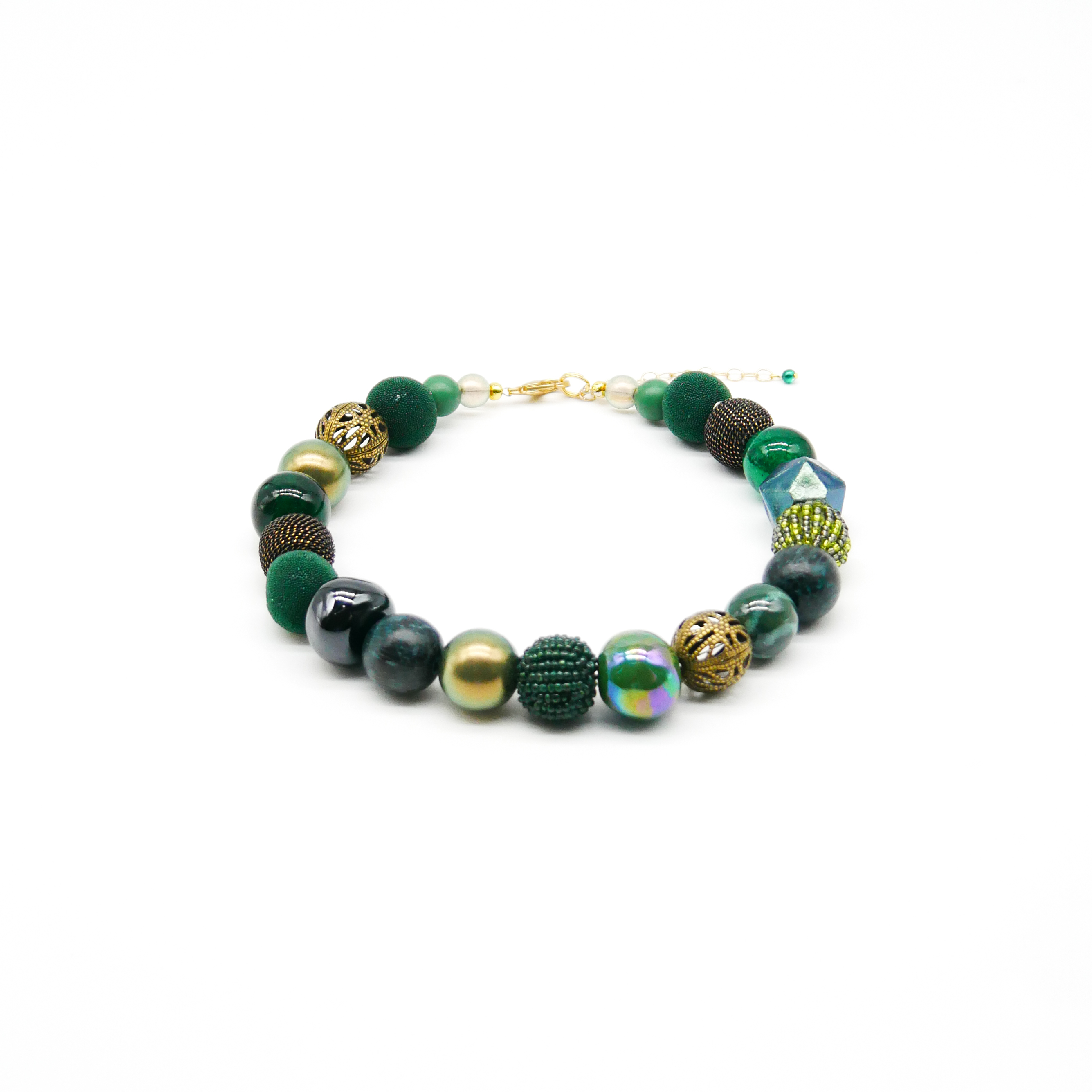 "Bollywood" Kette Ø ca. 20 mm, burnt olive