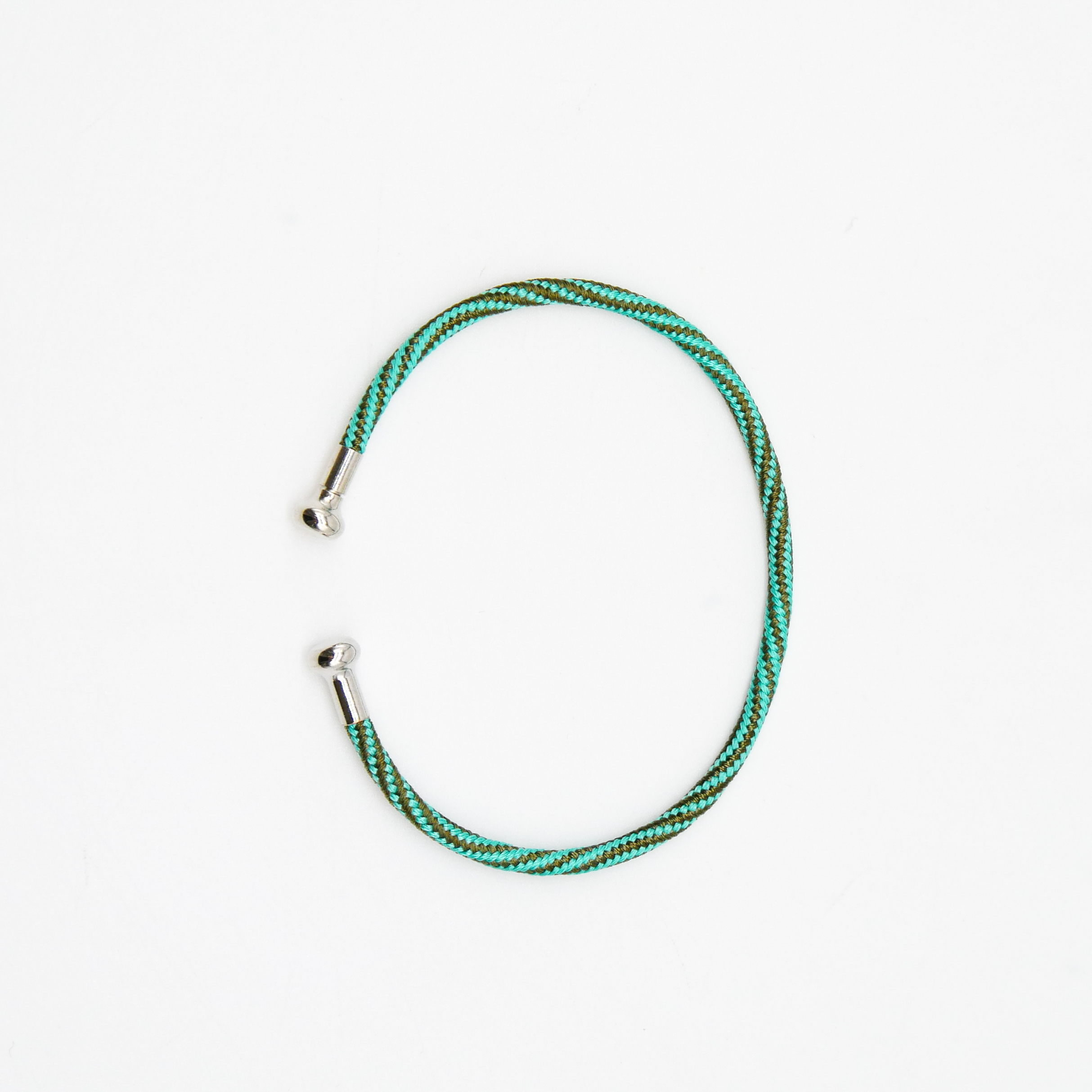 "Summer Feeling", türkis Armband mit abschraubbarer Endkappe silber