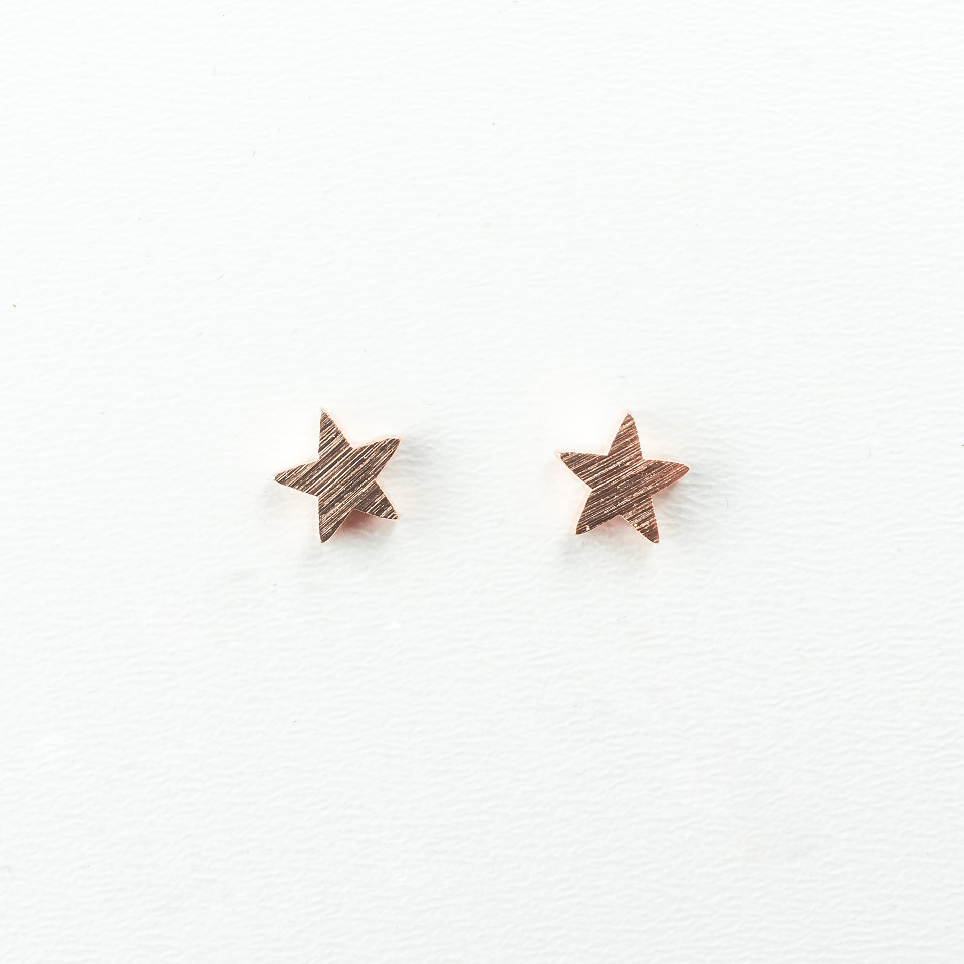 "Fine Filigré" Ohrstecker, Star, rosé vergoldet