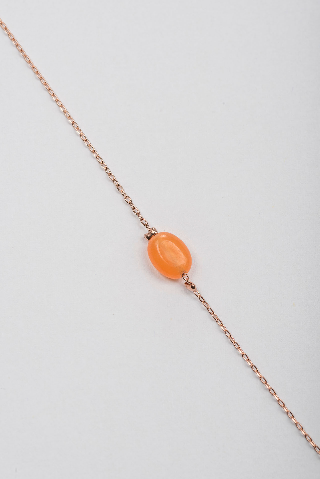"Fine Filigré" feines Armband, Onyx Perle, rosé vergoldet