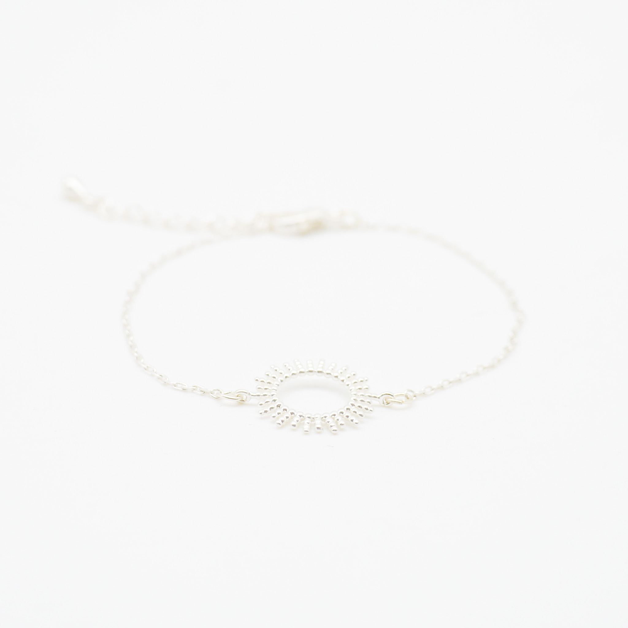 "Fine Filigré" dainty bracelet, sun, gold plated
