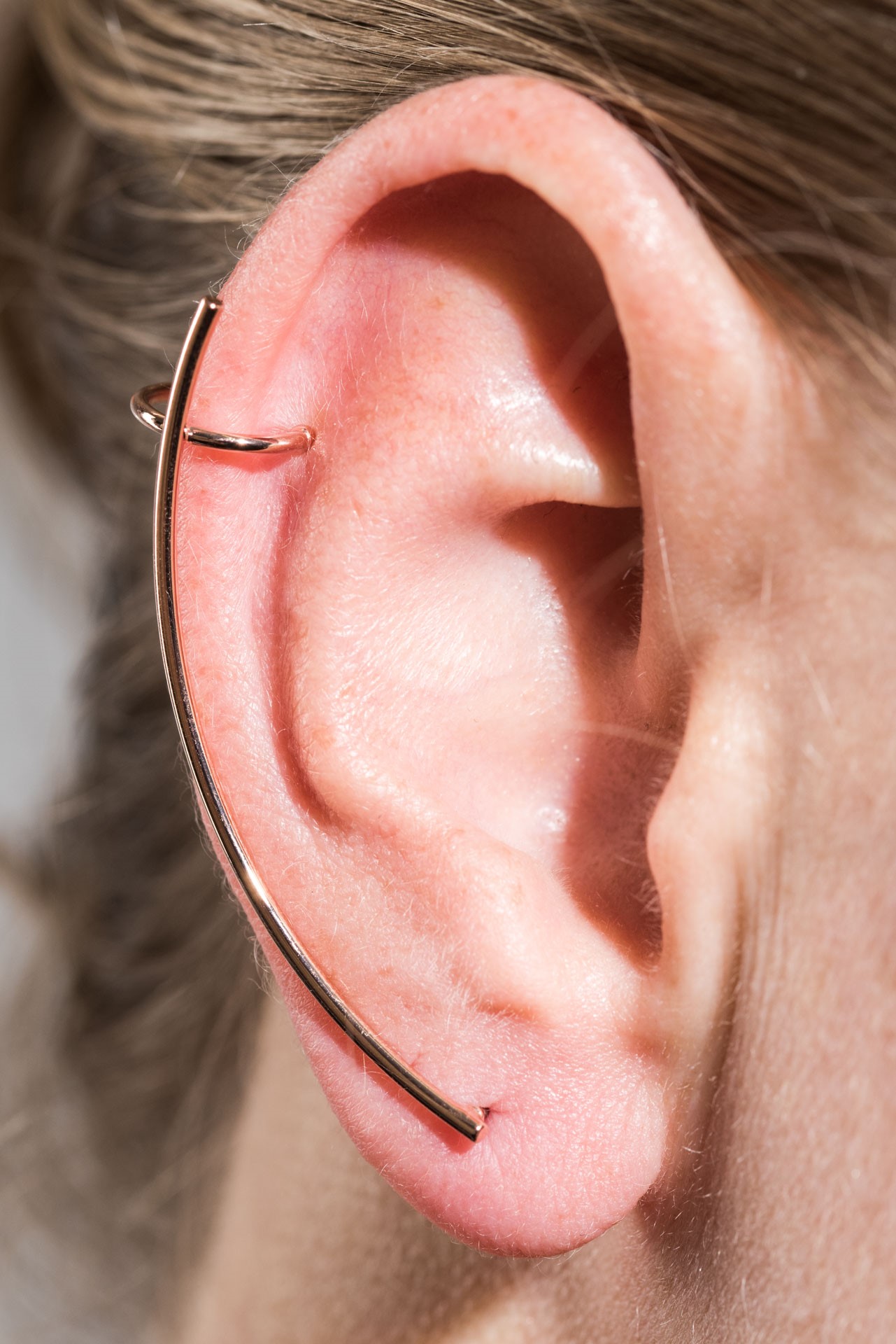 "Fine Filigré" Ohrring - Ear Cuff - Stab - rosé vergoldet