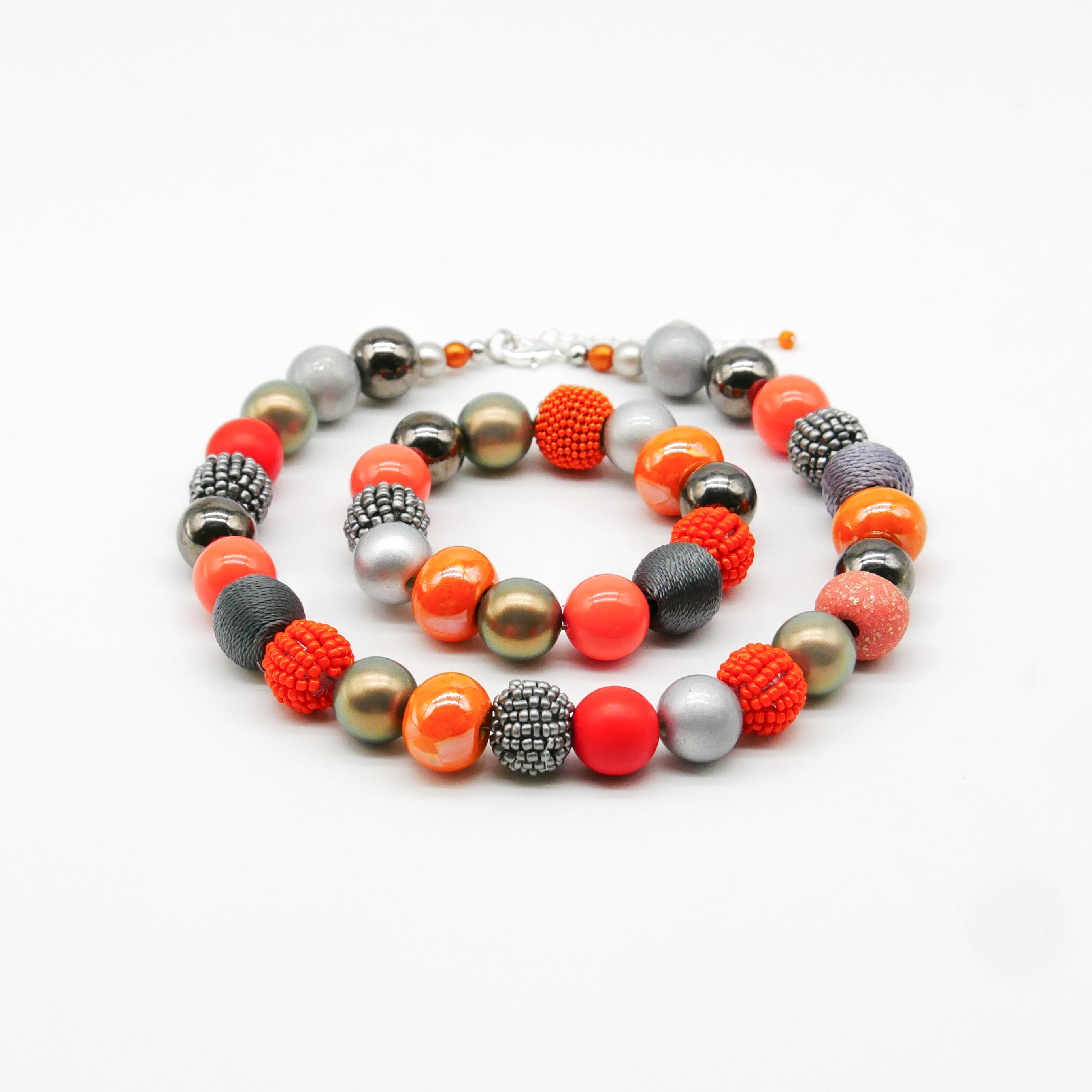  "Bollywood" Armband auf Gummi, vulkan